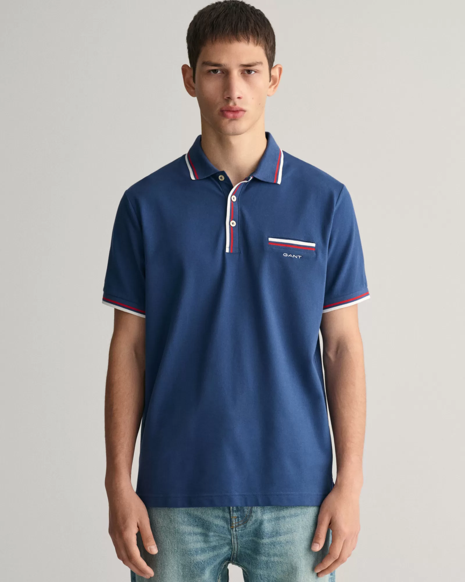 GANT 2-Color Tipped Piqué Polo Shirt | Pikéer