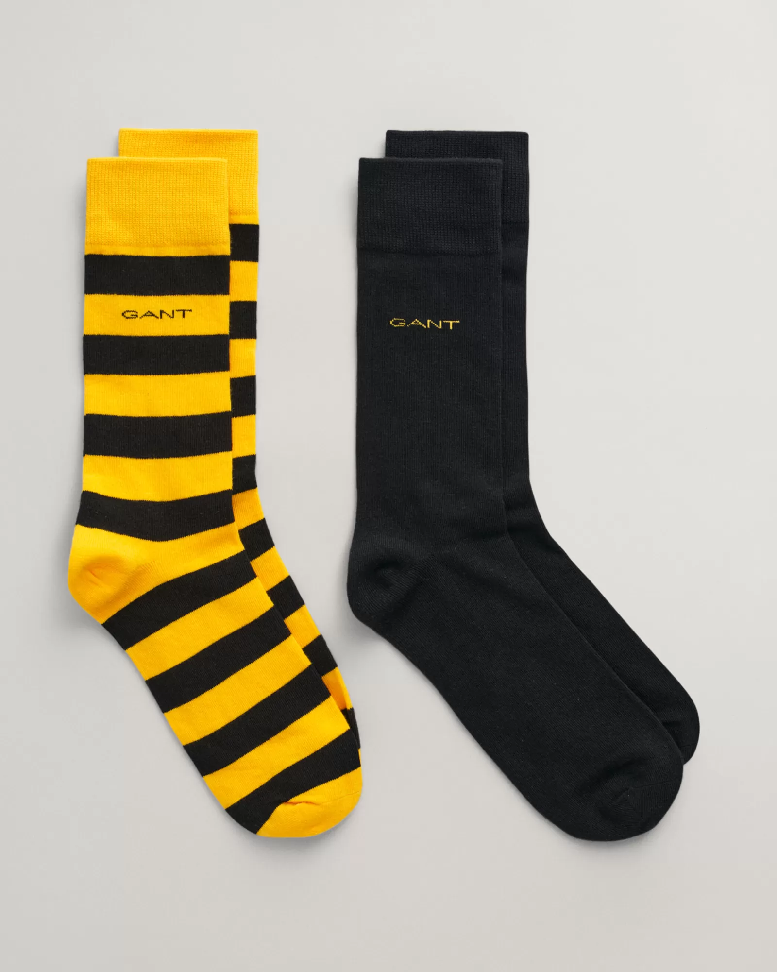 GANT 2-Pack Barstriped & Solid Socks | Strumpor