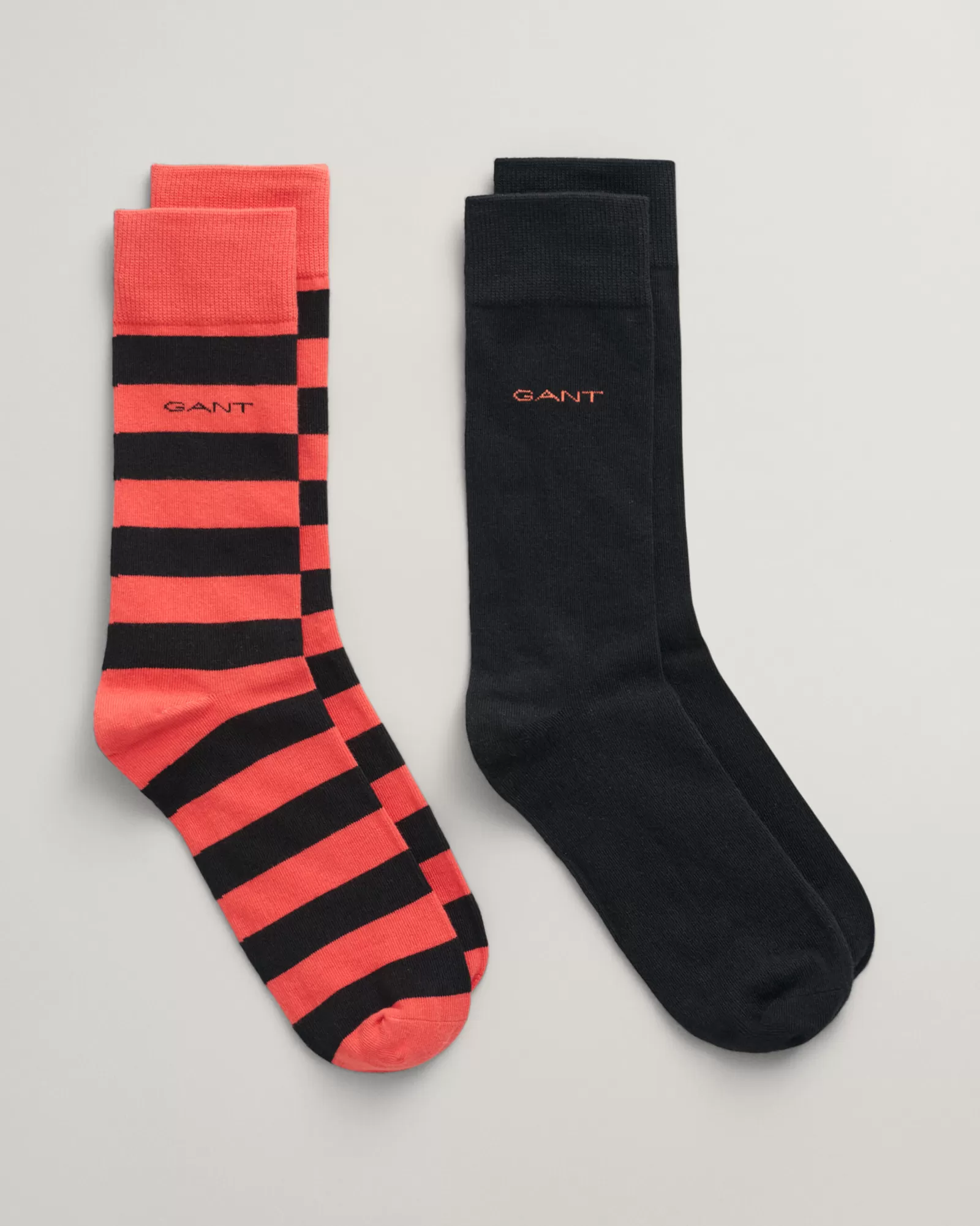 GANT 2-Pack Barstriped & Solid Socks | Strumpor