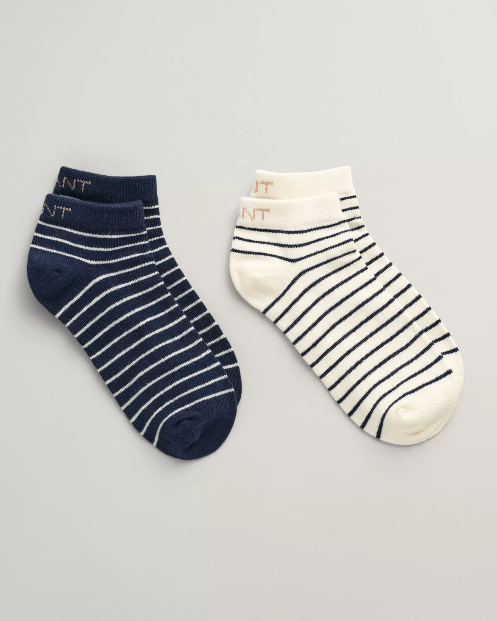 GANT 2-Pack Breton Striped Ankle Socks | Strumpor