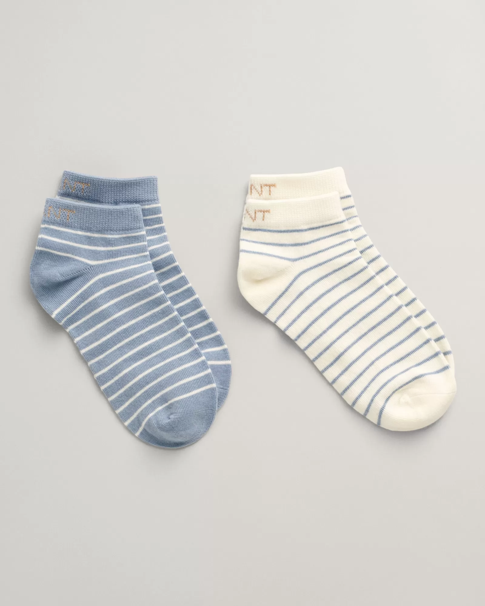 GANT 2-Pack Breton Striped Ankle Socks | Strumpor