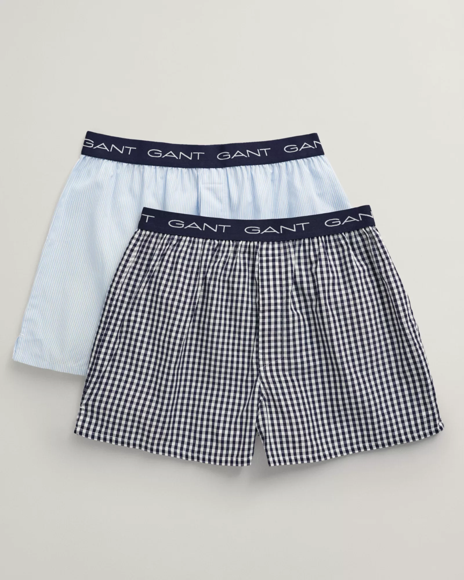 GANT 2-Pack Gingham And Striped Boxers | Underkläder