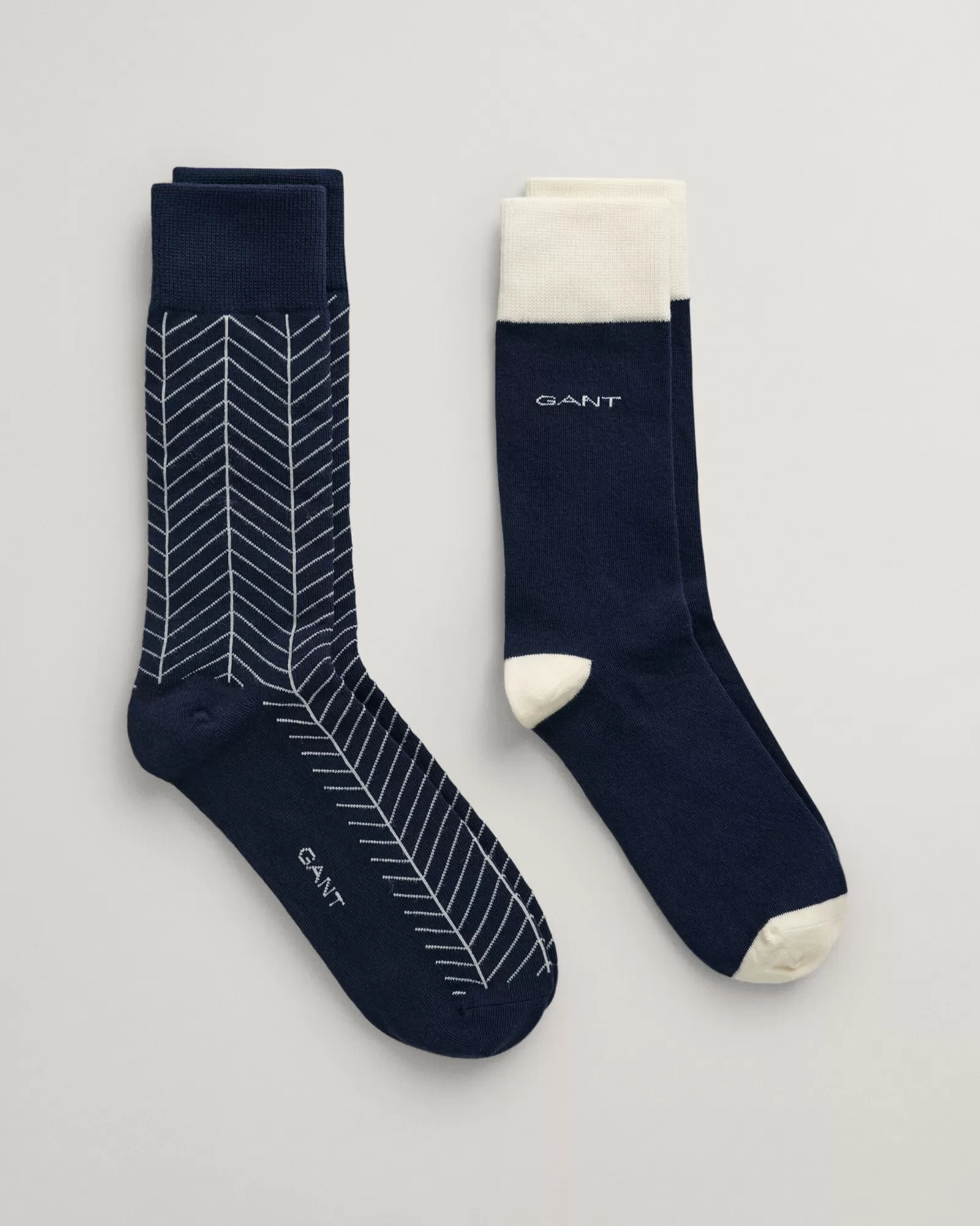 GANT 2-Pack Herringbone Patterned Socks | Strumpor