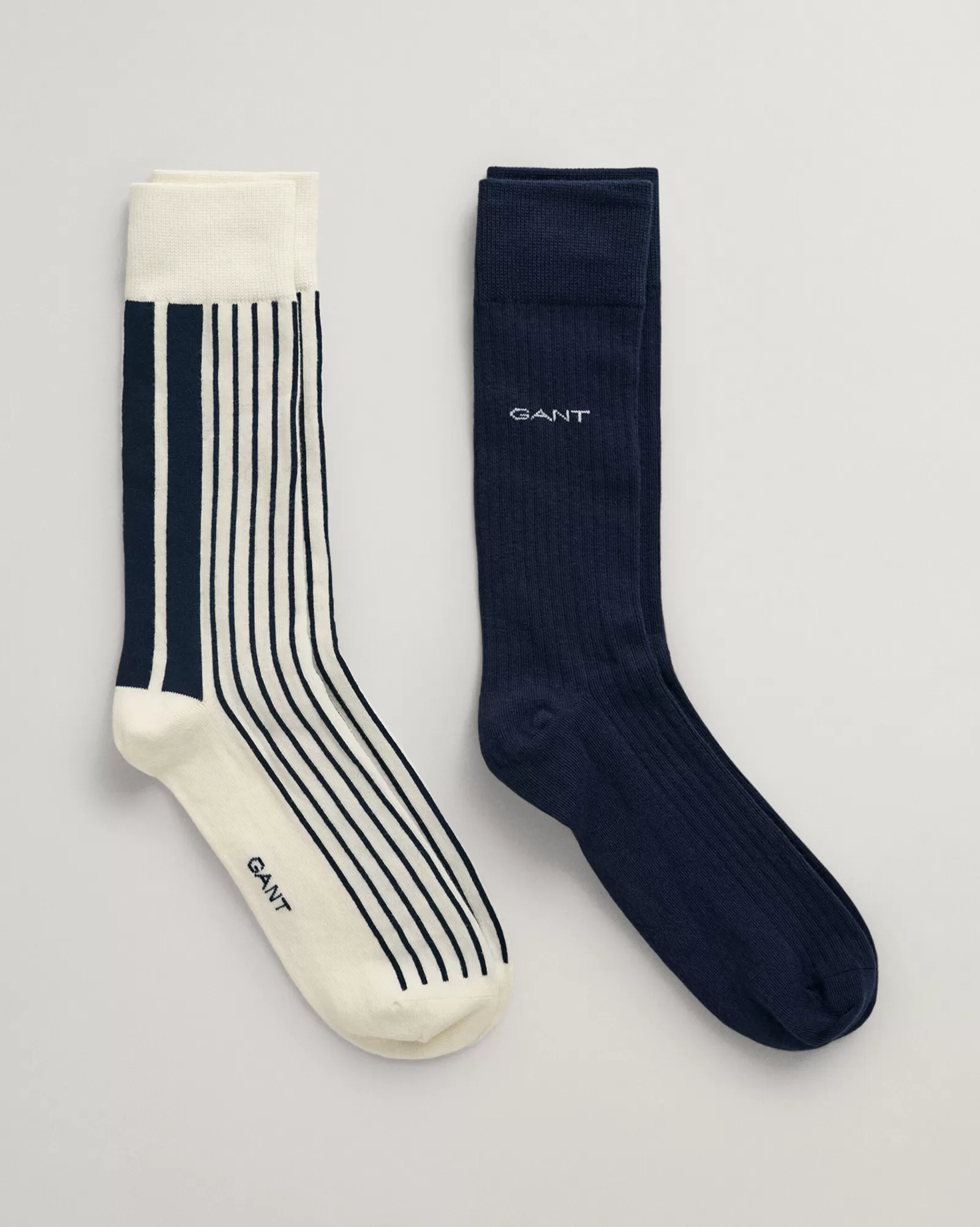 GANT 2-Pack Striped Ribbed Socks | Strumpor