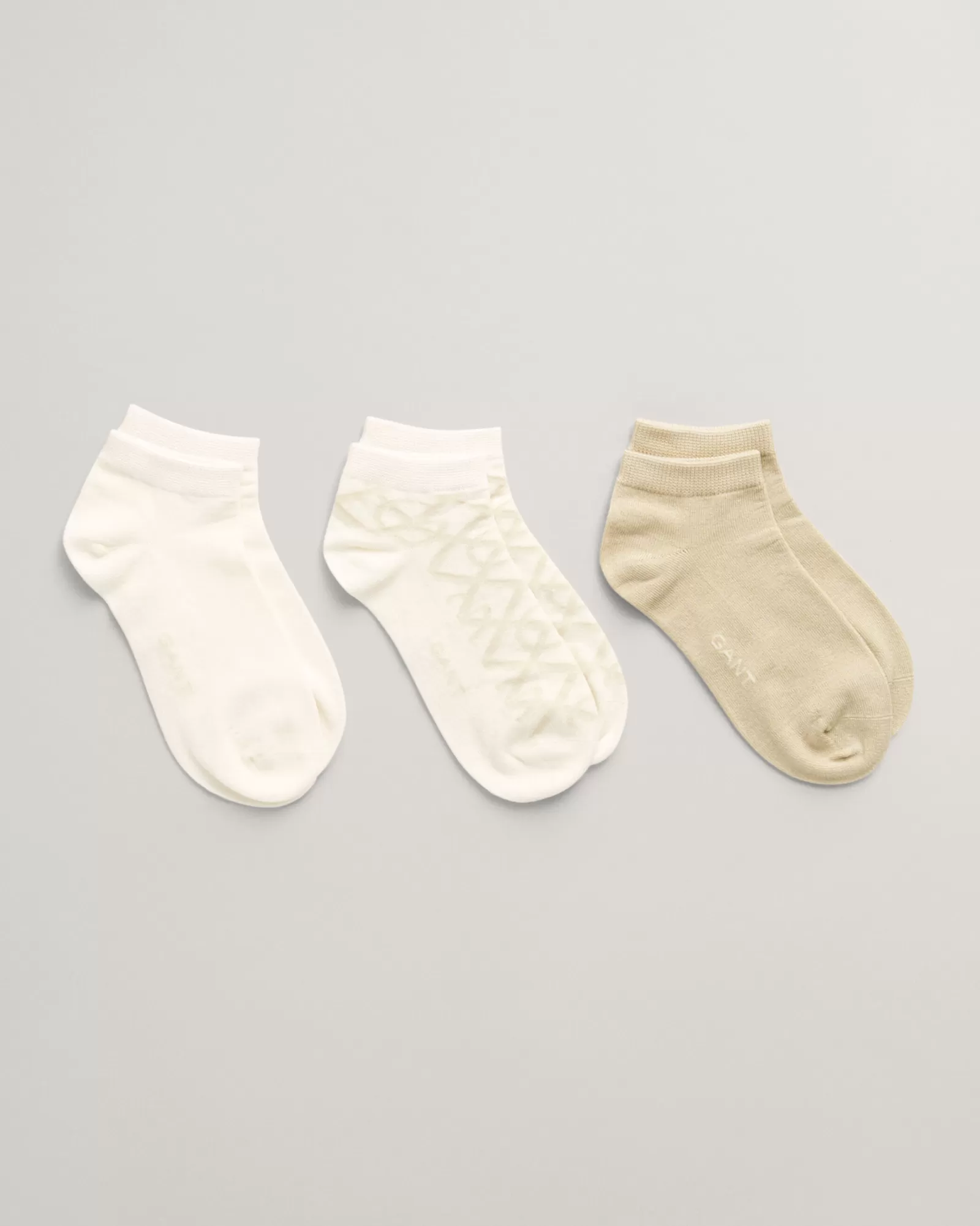 GANT 3-Pack G Patterned Ankle Socks | Strumpor