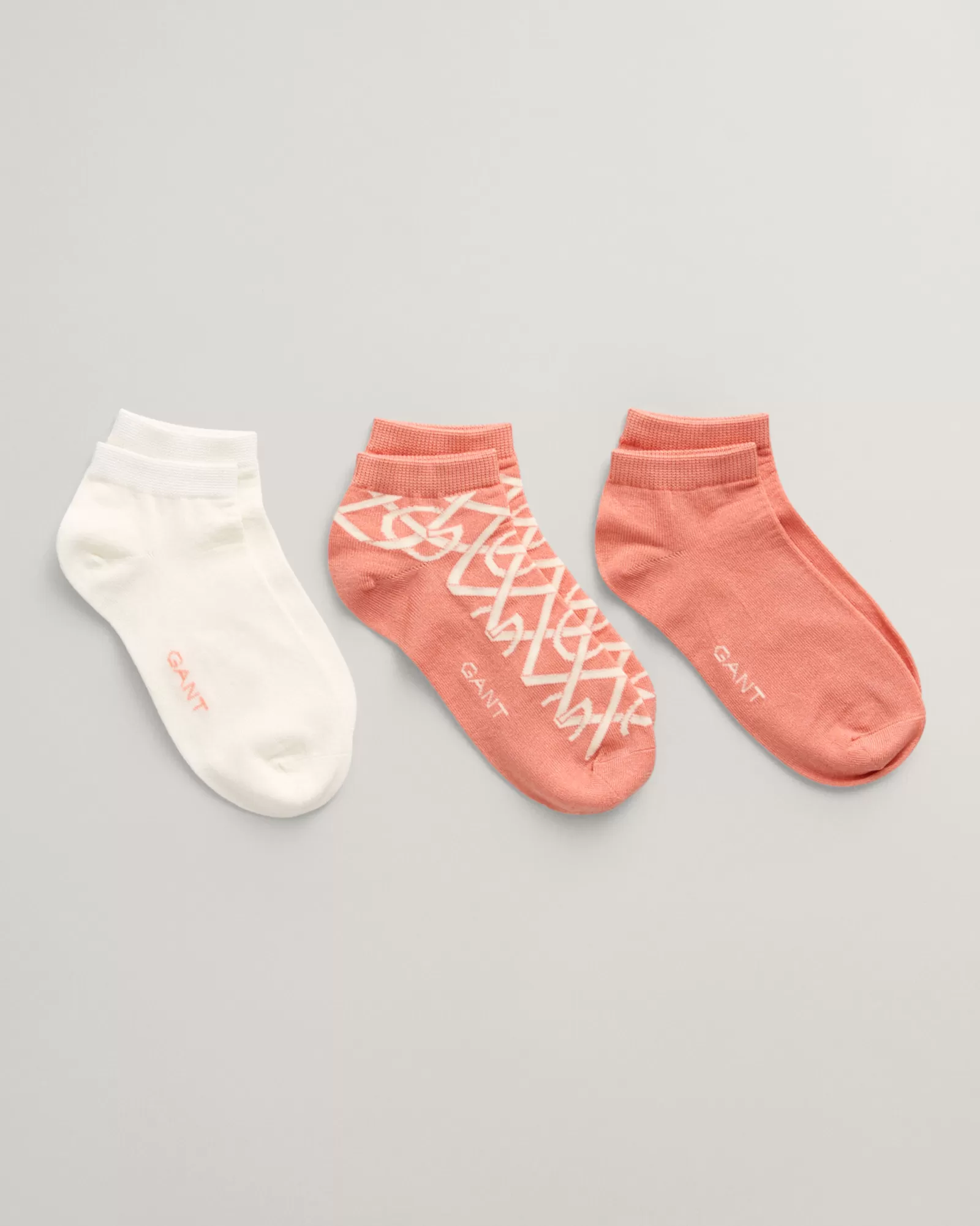 GANT 3-Pack G Patterned Ankle Socks | Strumpor