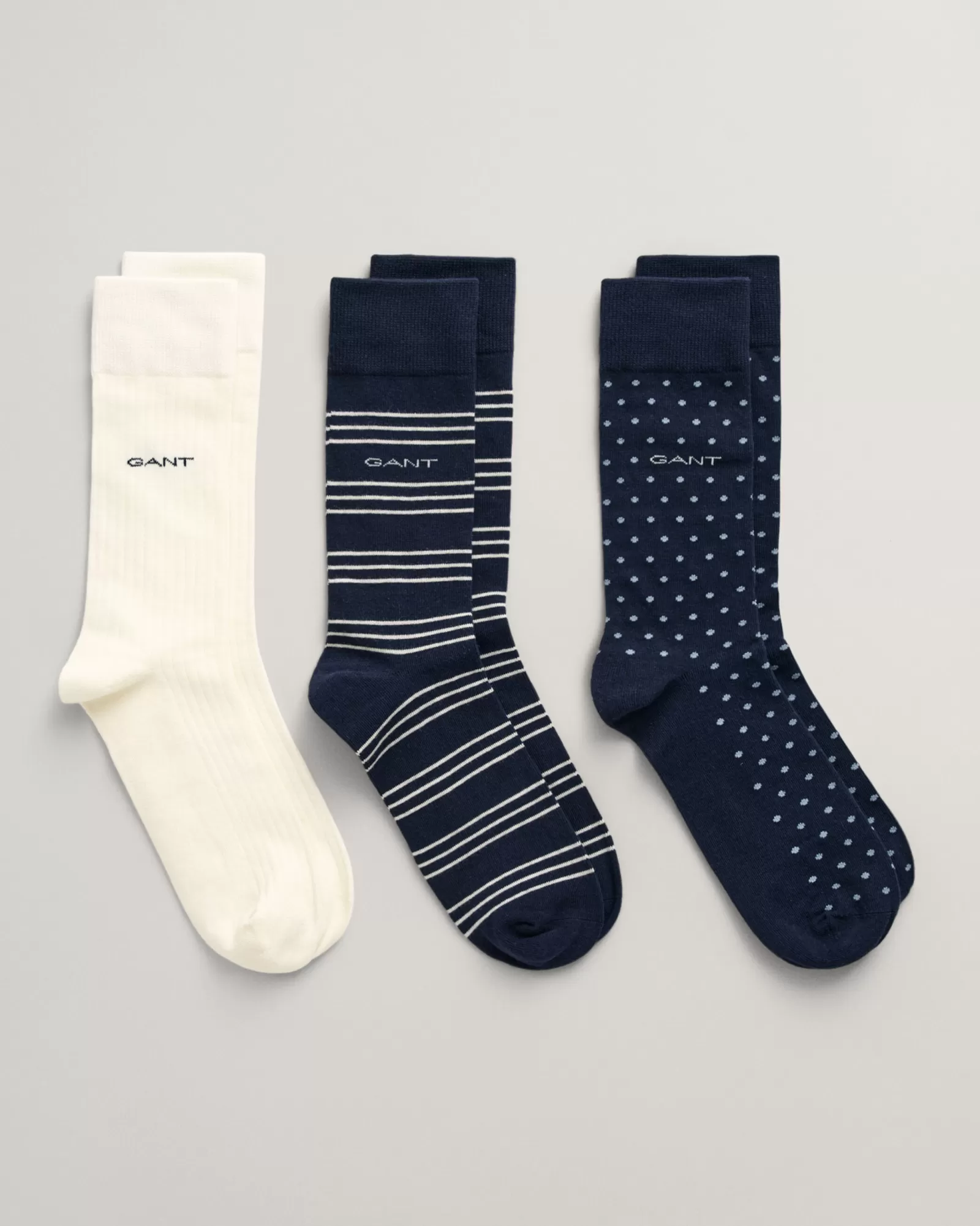 GANT 3-Pack Patterned Socks | Strumpor