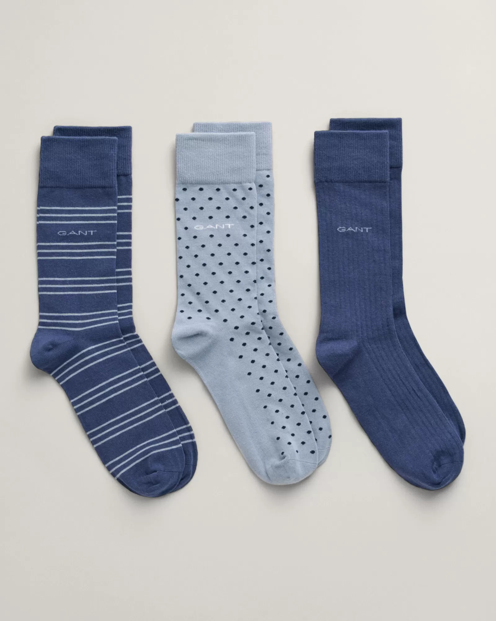 GANT 3-Pack Patterned Socks | Strumpor