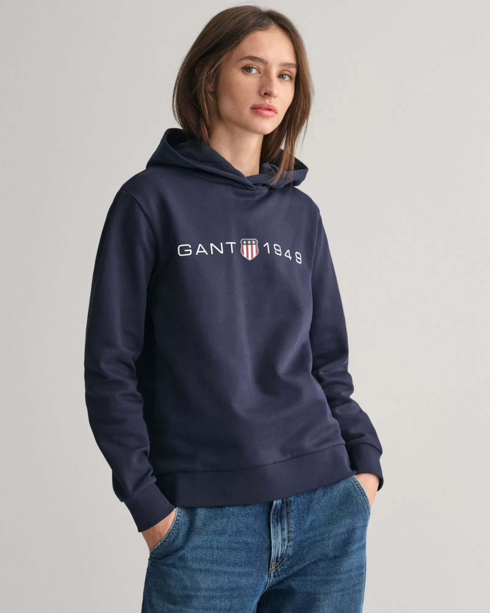 GANT Archive Shield Print Hoodie | Hoodies & Tröjor