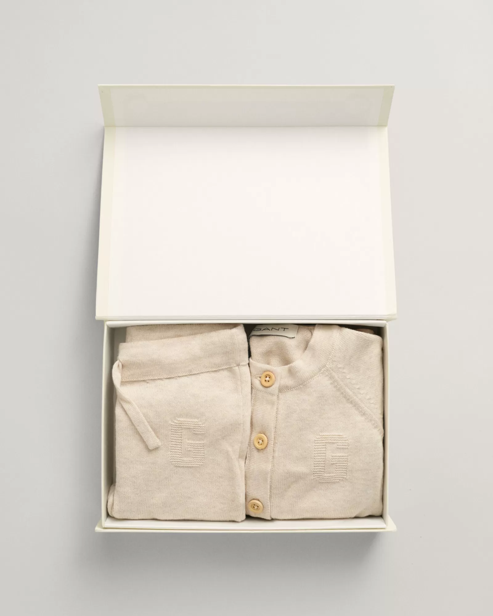 GANT Baby Cardigan & Pants Gift Set | Barn T-Shirts