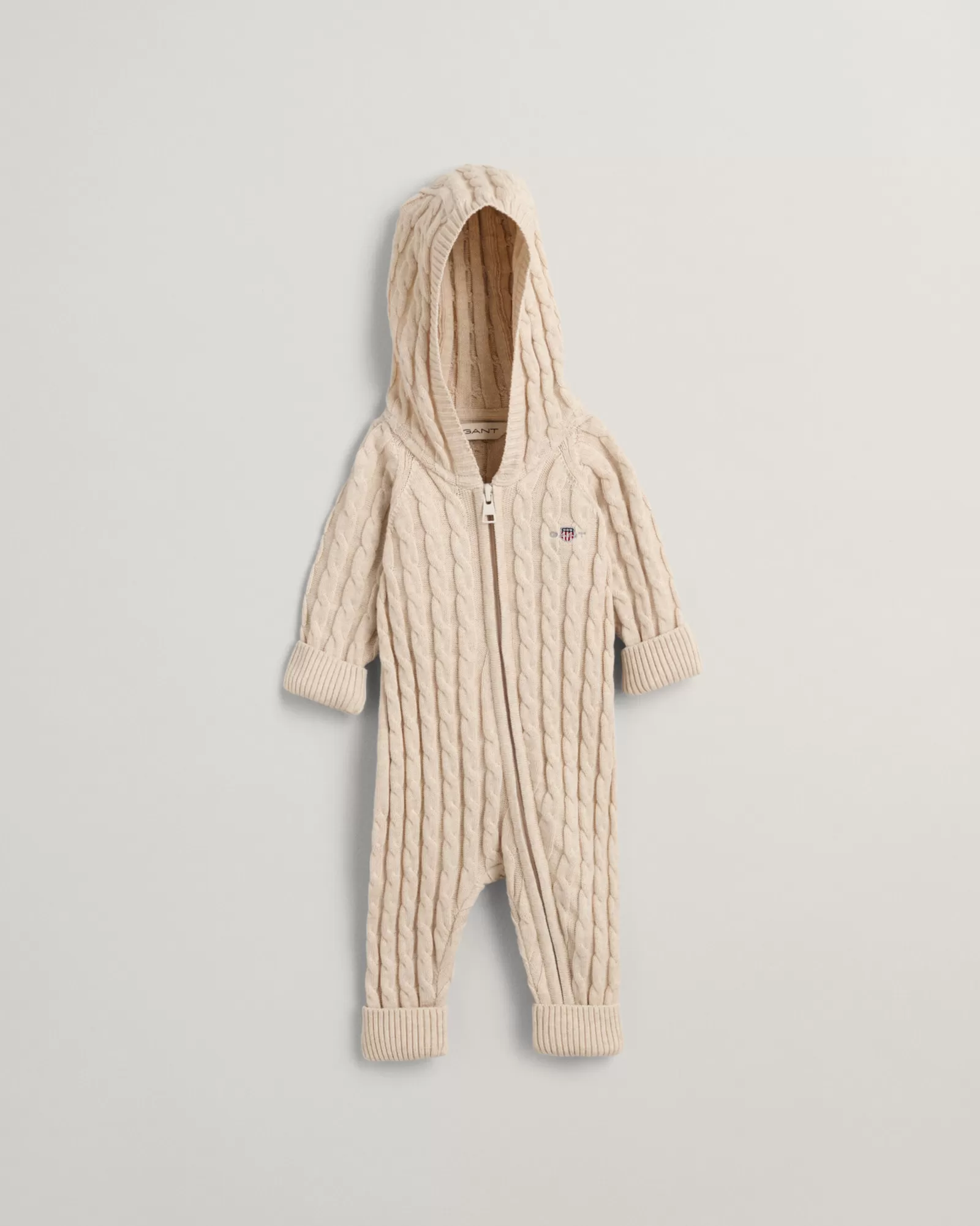 GANT Baby Shield Cotton Cable Knit One-Piece | Barn T-Shirts | Bodies & Sparkdräkter