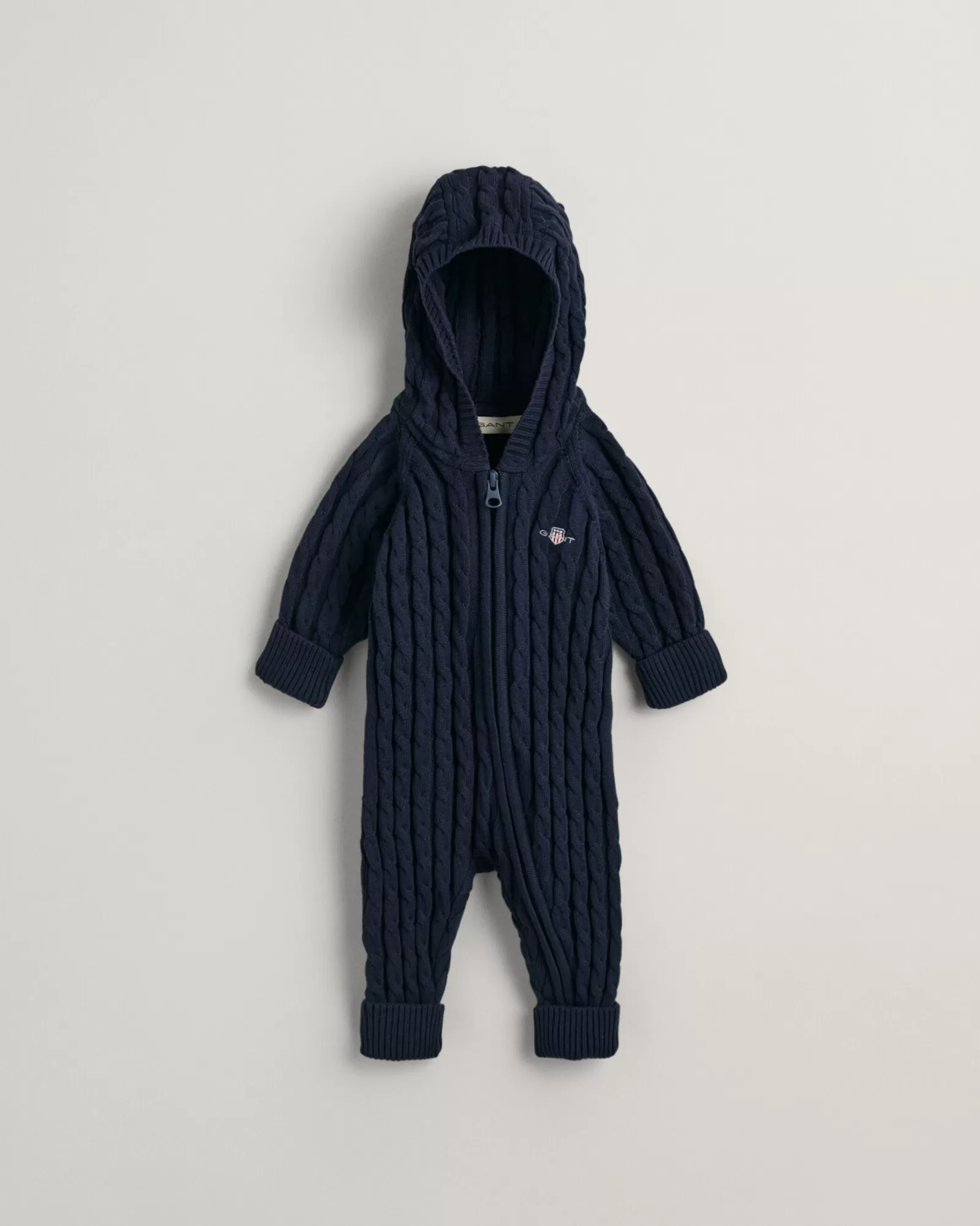 GANT Baby Shield Cotton Cable Knit One-Piece | Barn T-Shirts | Bodies & Sparkdräkter