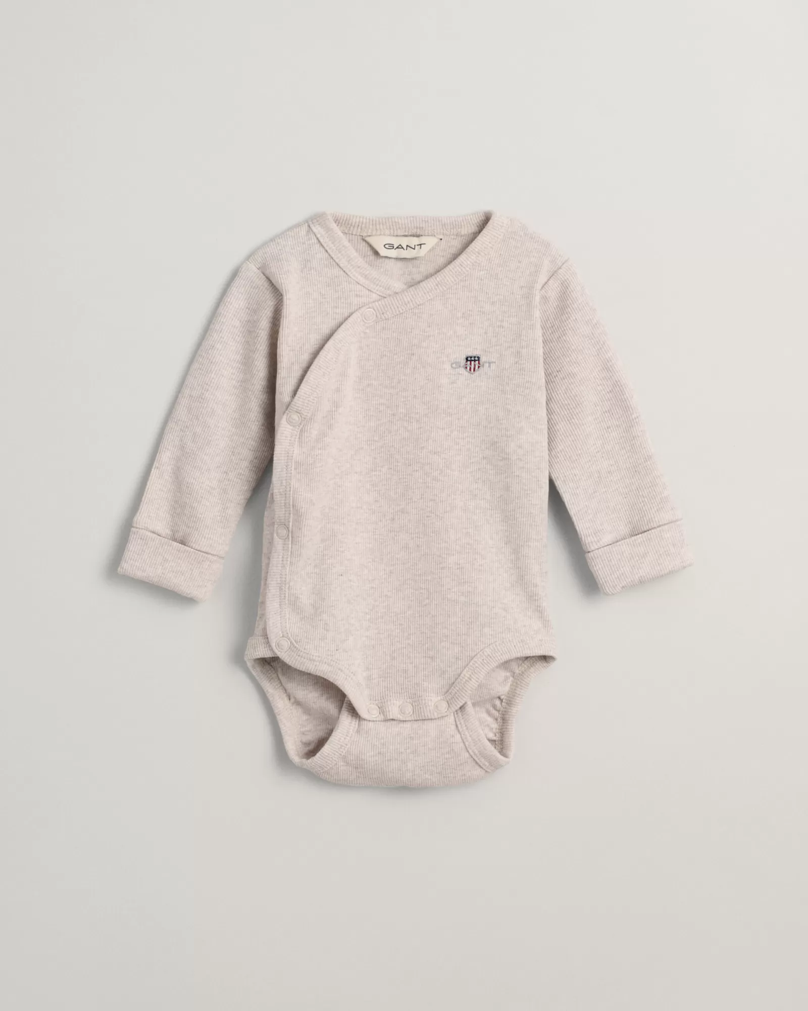 GANT Baby Shield Ribbed Wrap Bodysuit | Barn Bodies & Sparkdräkter