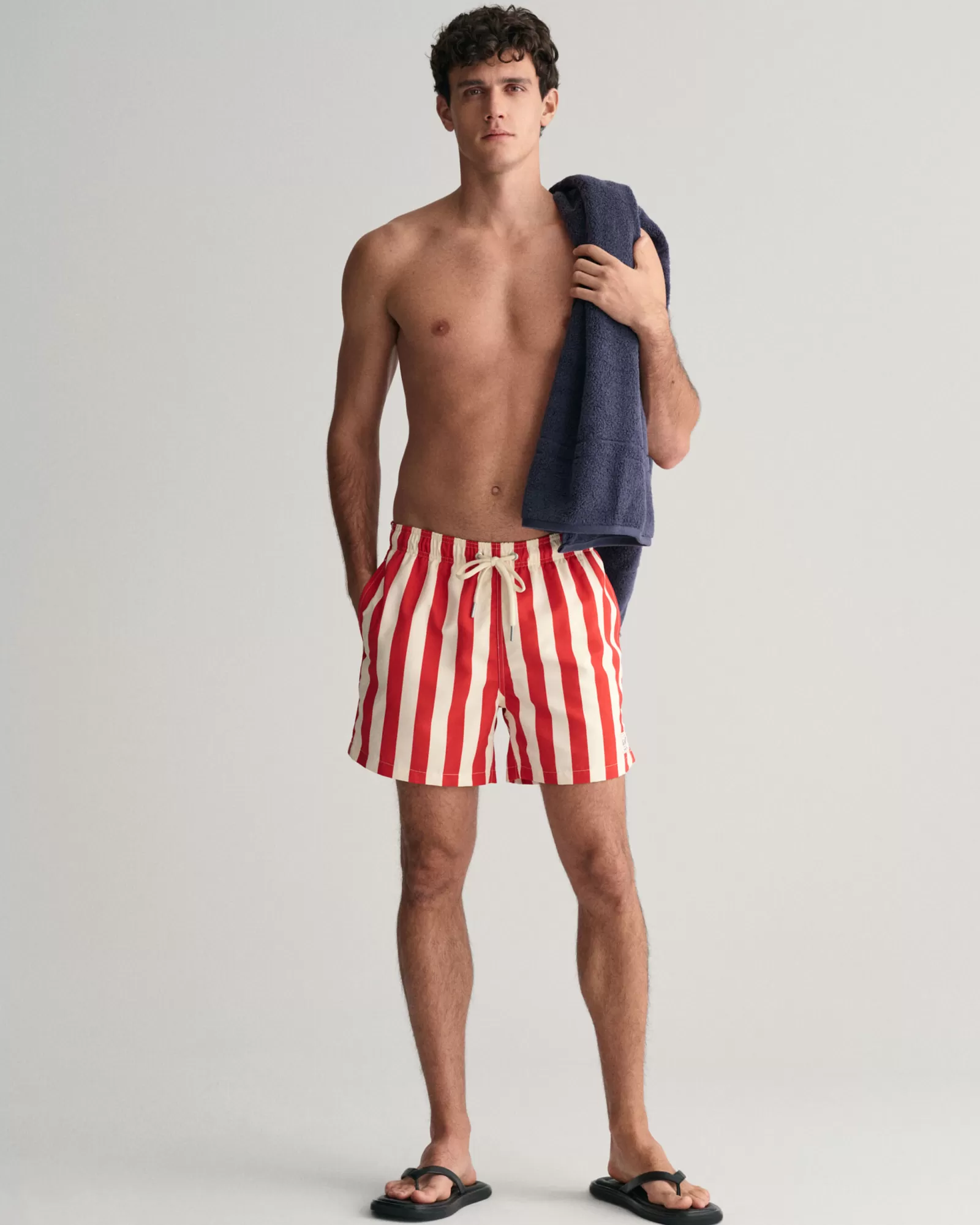 GANT Block Striped Swim Shorts | Badshorts