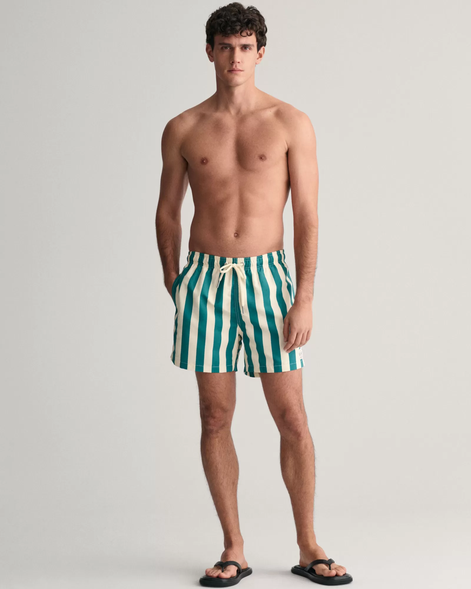 GANT Block Striped Swim Shorts | Badshorts