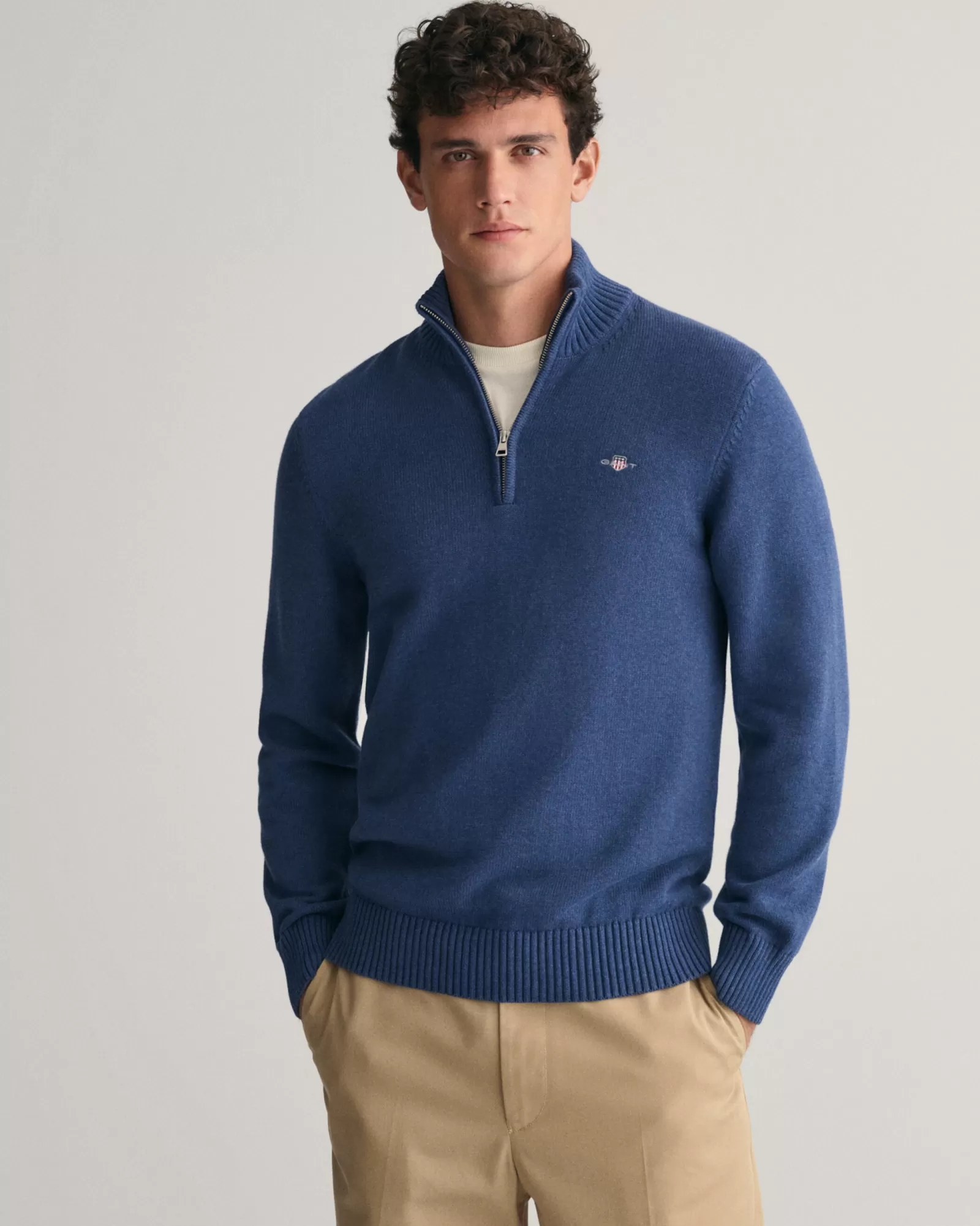 GANT Casual Cotton Half-Zip Sweater | Stickat