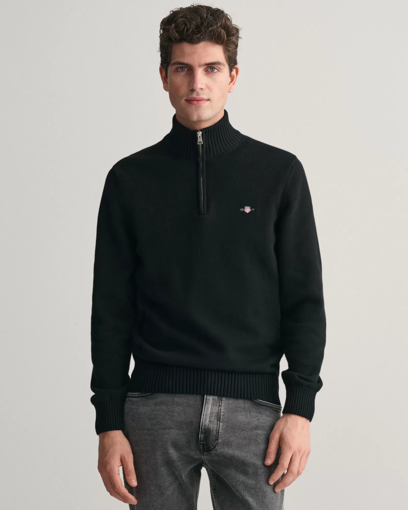 GANT Casual Cotton Half-Zip Sweater | Stickat