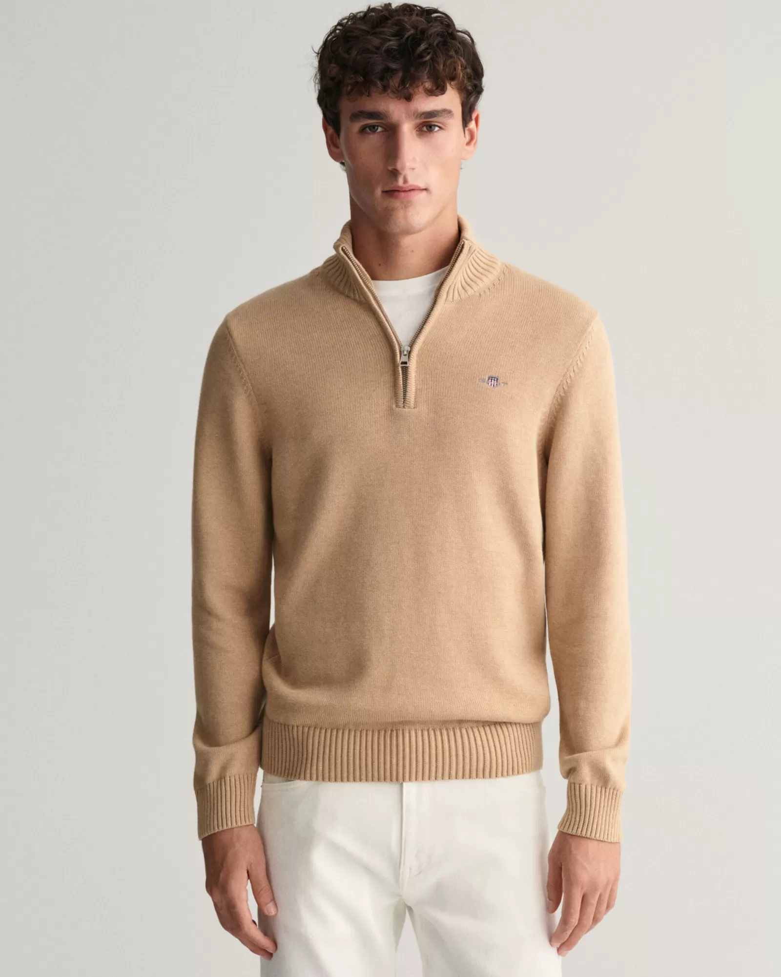 GANT Casual Cotton Half-Zip Sweater | Stickat