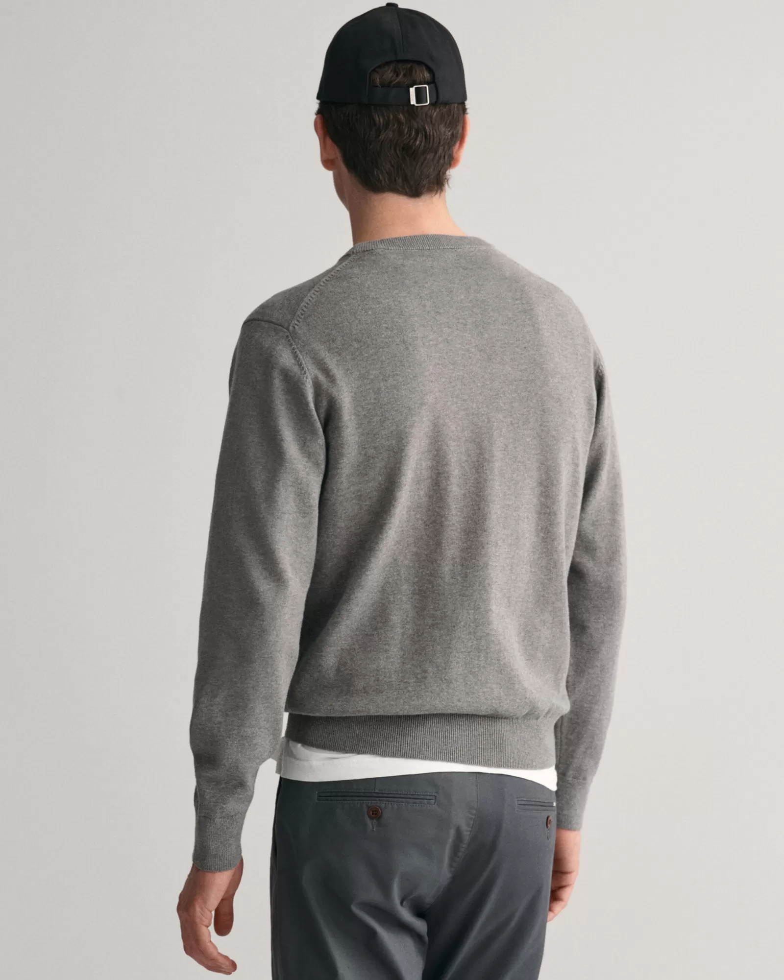 GANT Classic Cotton Crew Neck Sweater | Stickat