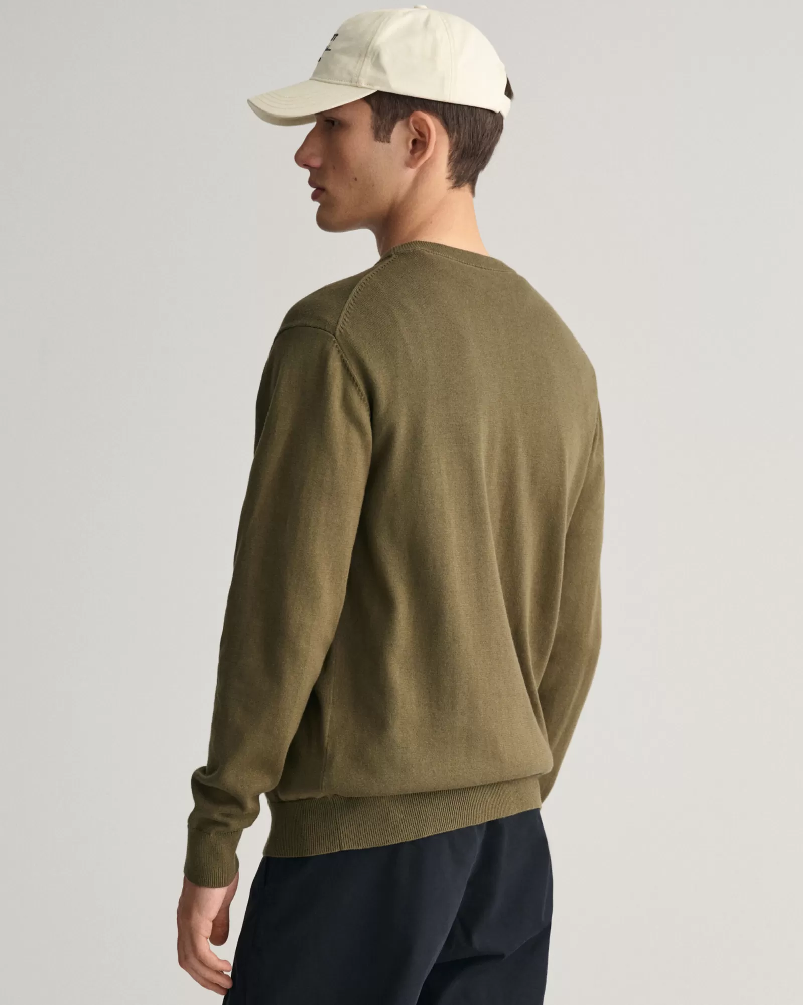 GANT Classic Cotton Crew Neck Sweater | Stickat