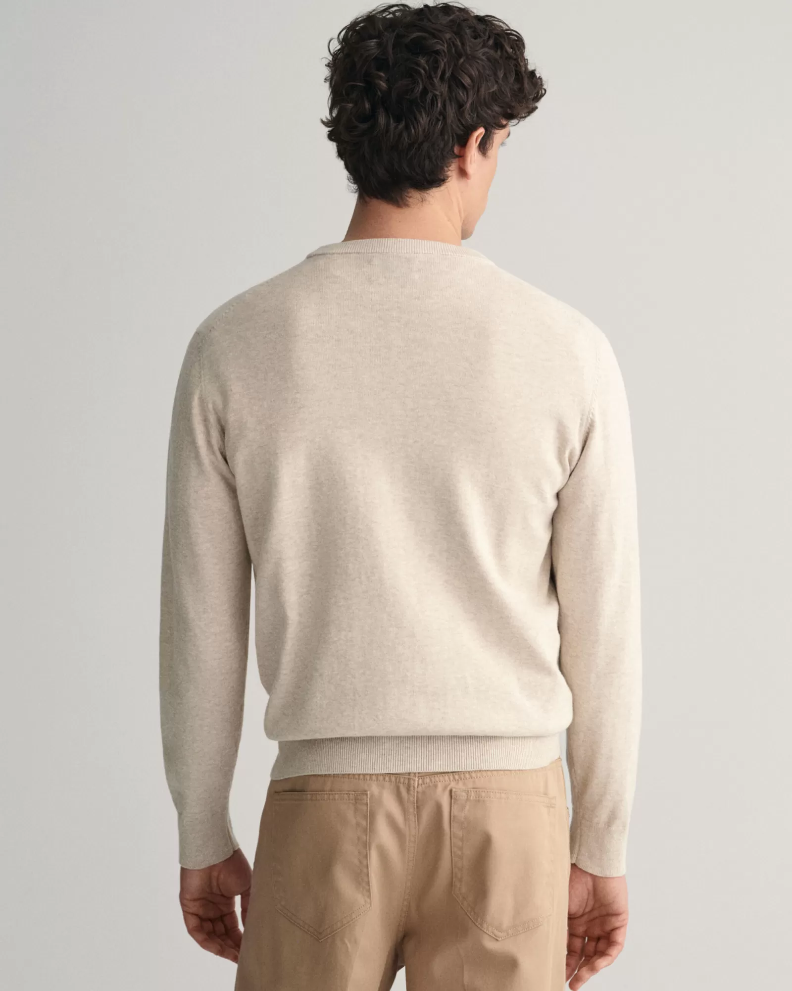 GANT Classic Cotton Crew Neck Sweater | Stickat