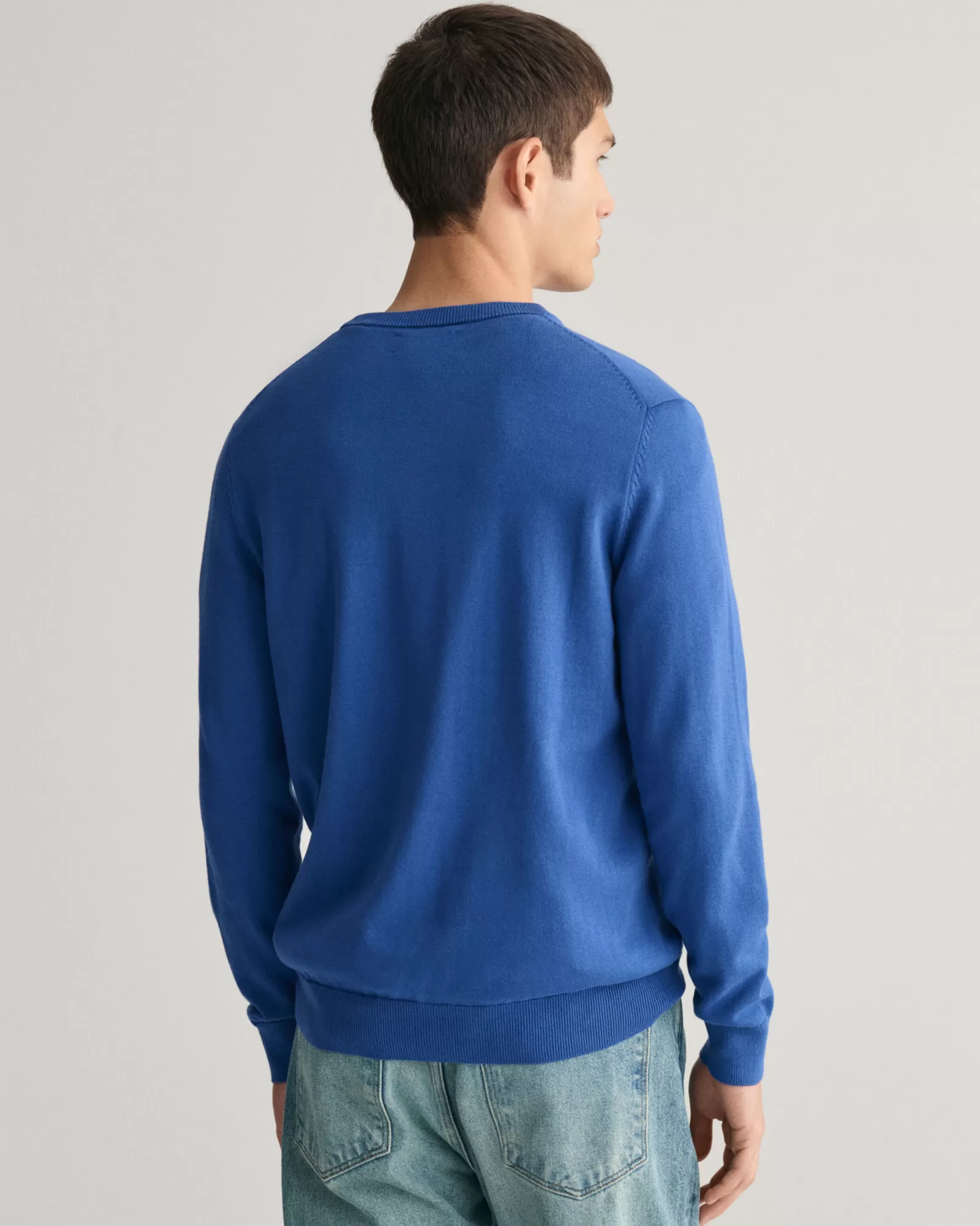 GANT Classic Cotton Crew Neck Sweater | Stickat