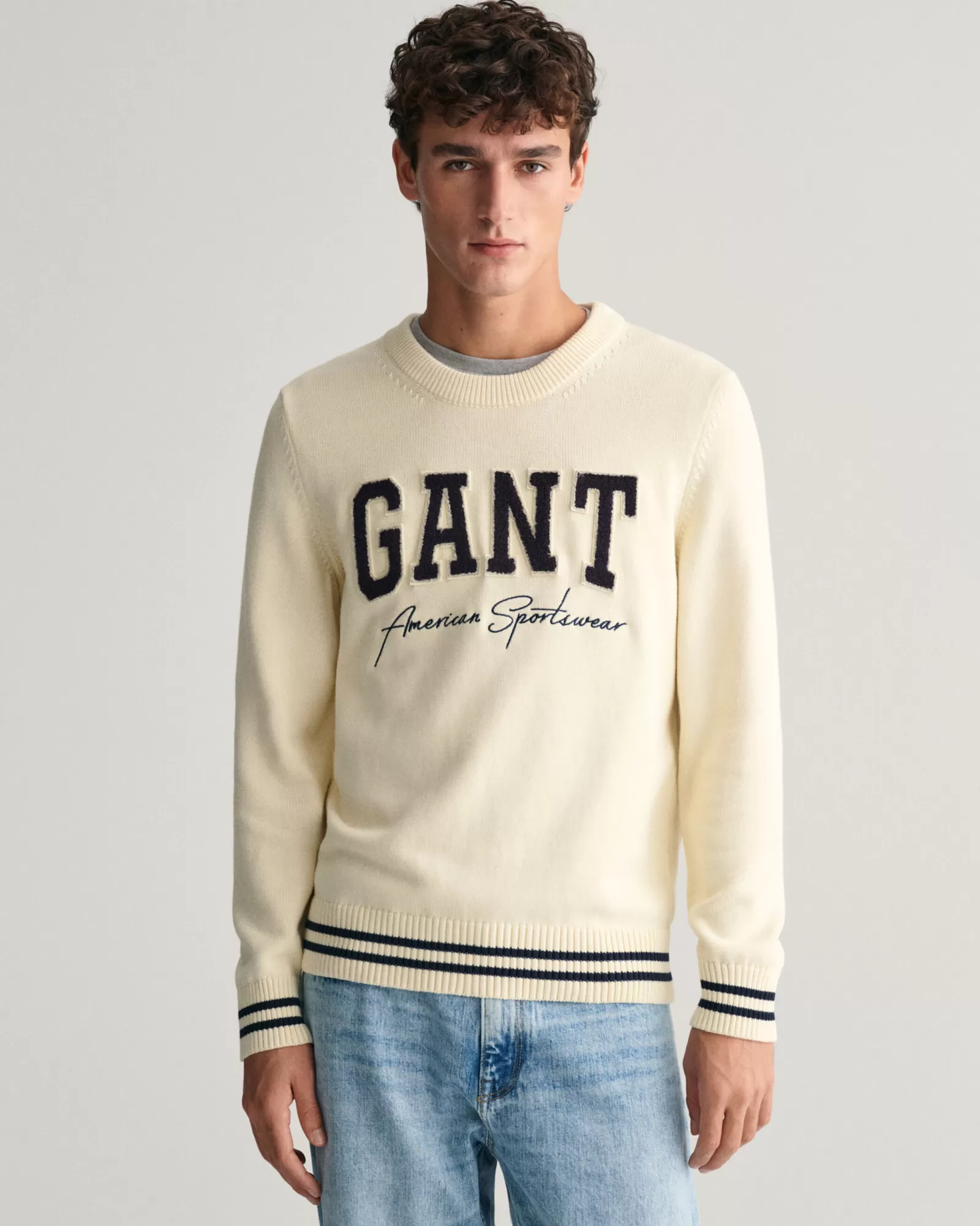 GANT Collegiate Crew Neck Sweater | Stickat