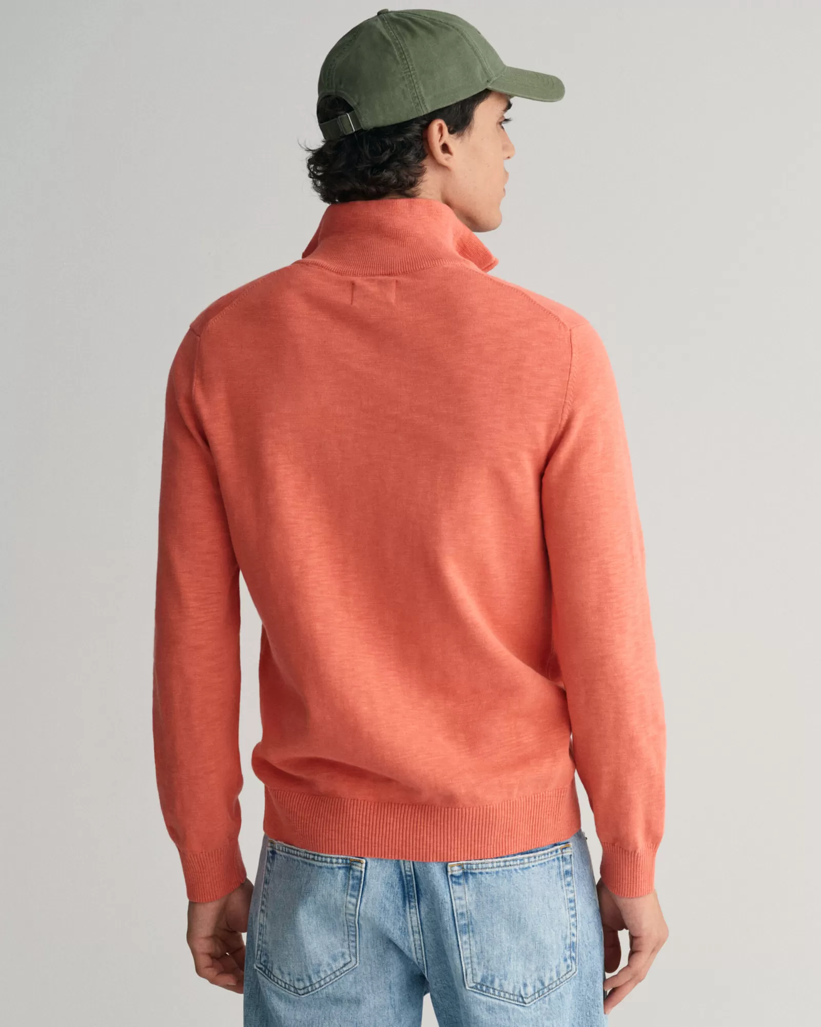 GANT Cotton Flamme Half-Zip Sweater | Stickat