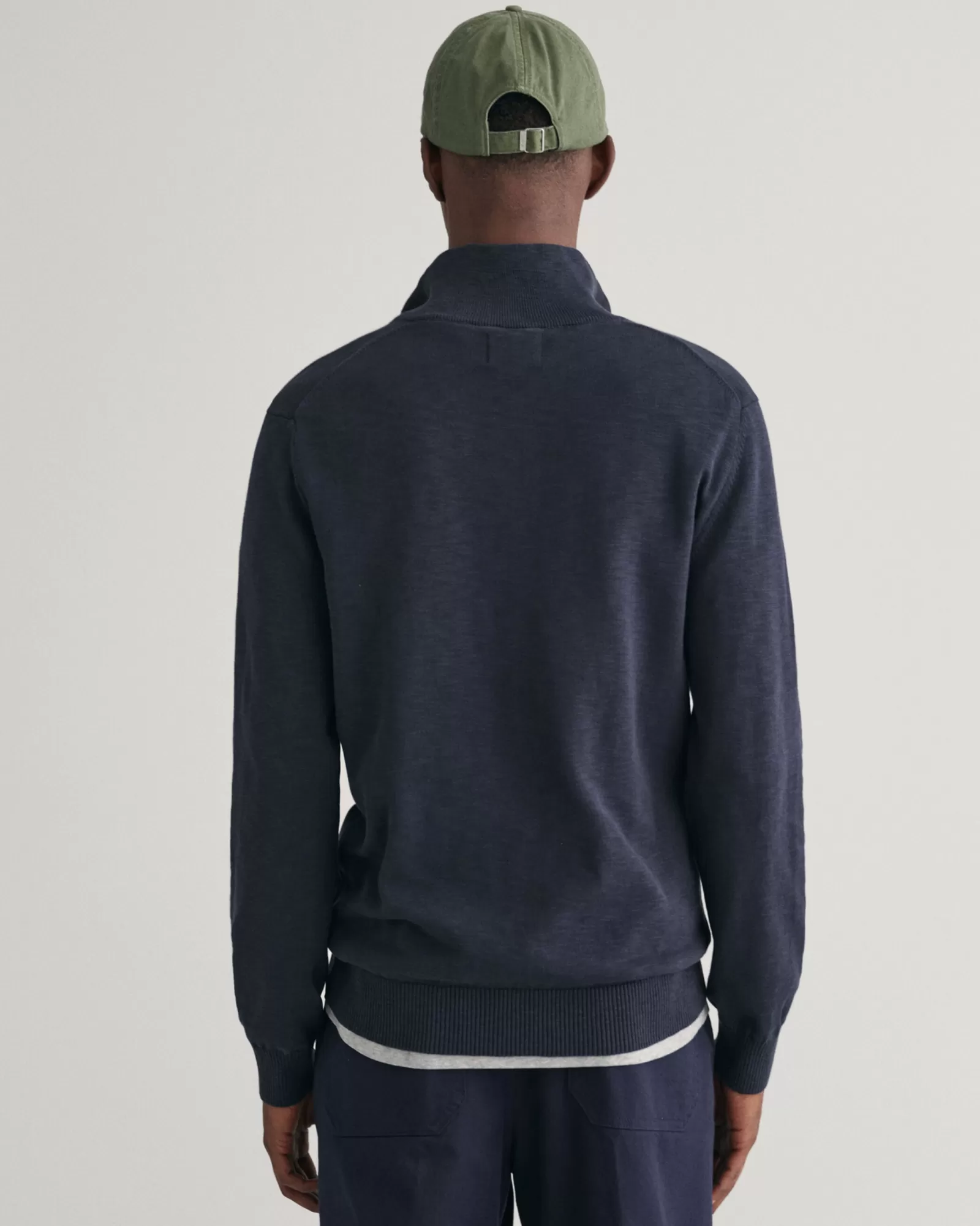 GANT Cotton Flamme Half-Zip Sweater | Stickat