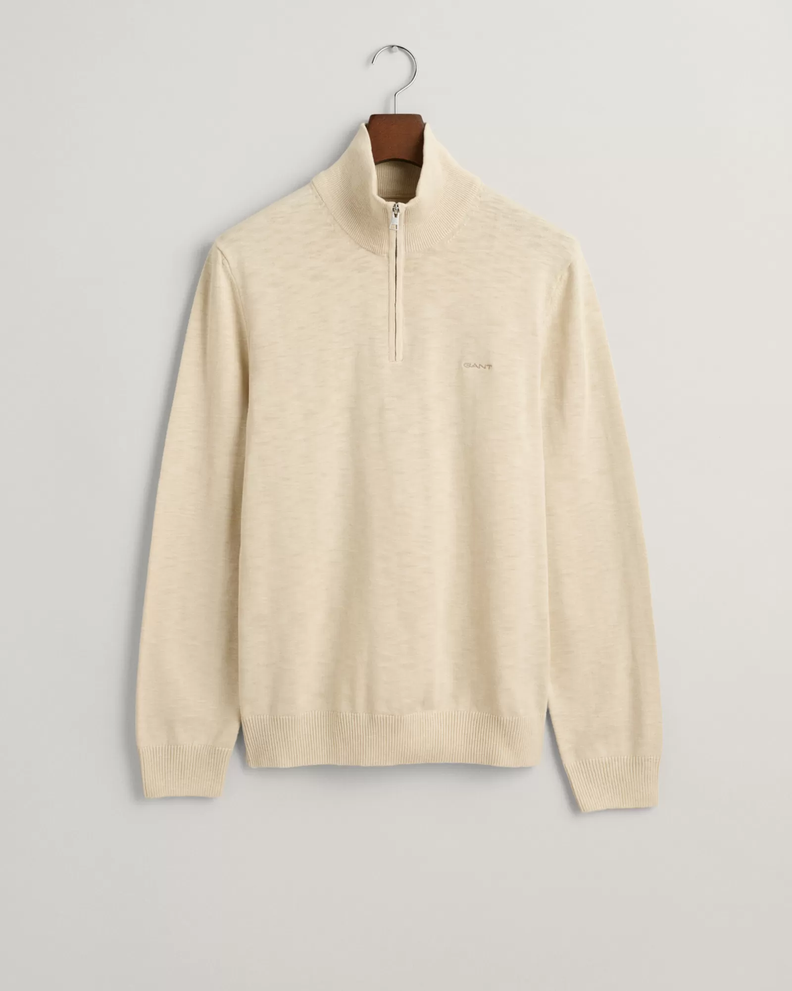 GANT Cotton Flamme Half-Zip Sweater | Stickat