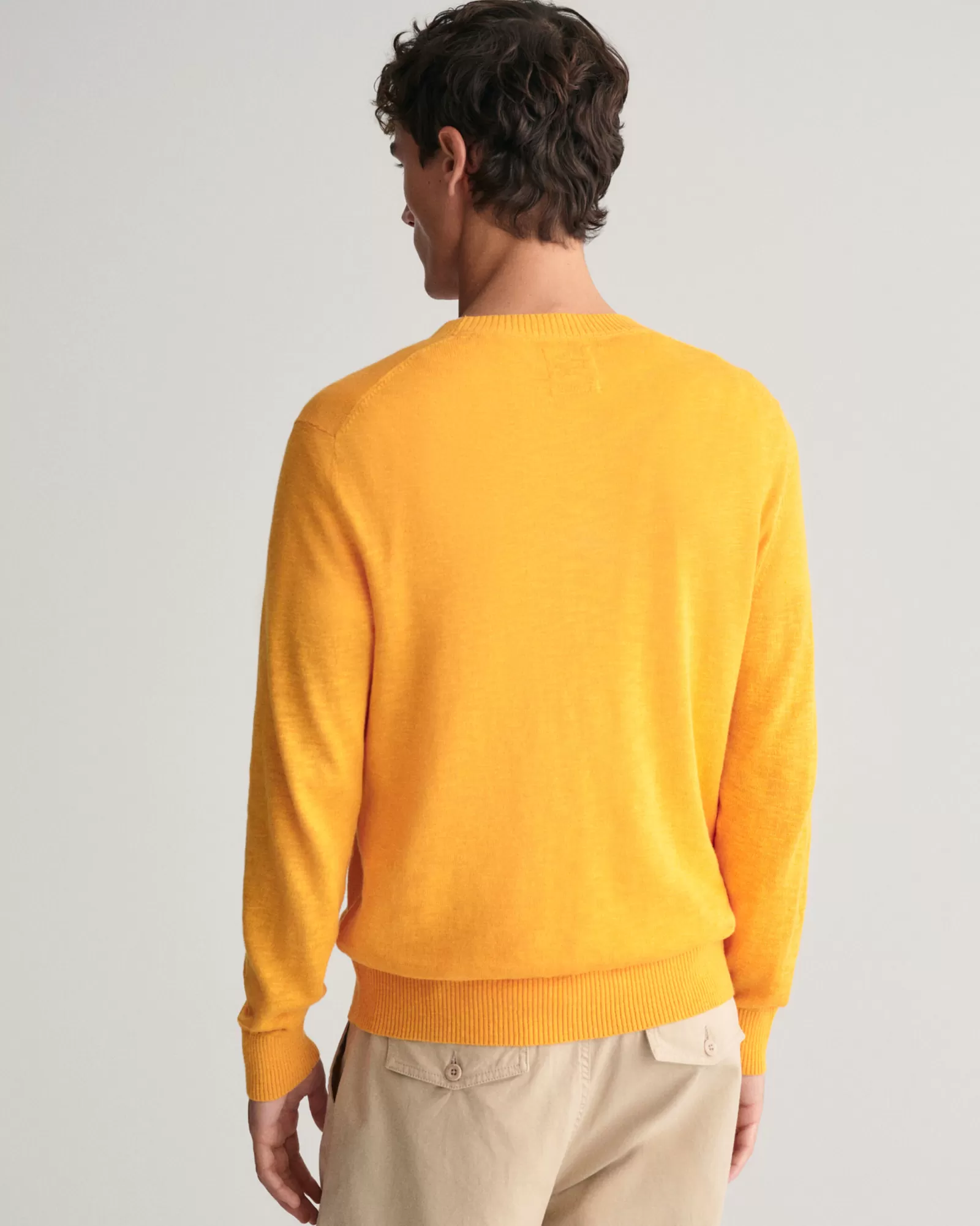 GANT Cotton Linen Crew Neck Sweater | Stickat