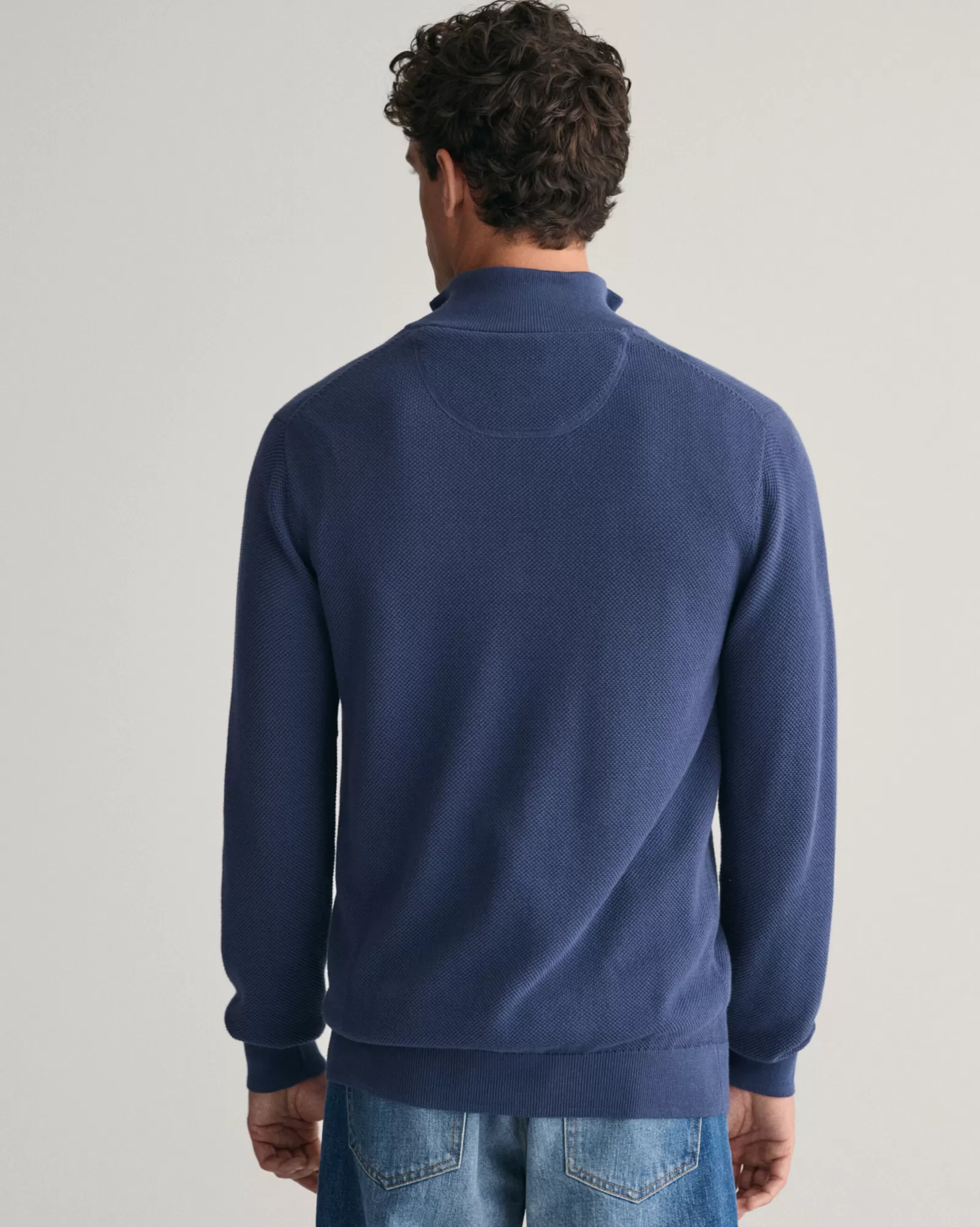 GANT Cotton Piqué Half-Zip Sweater | Stickat