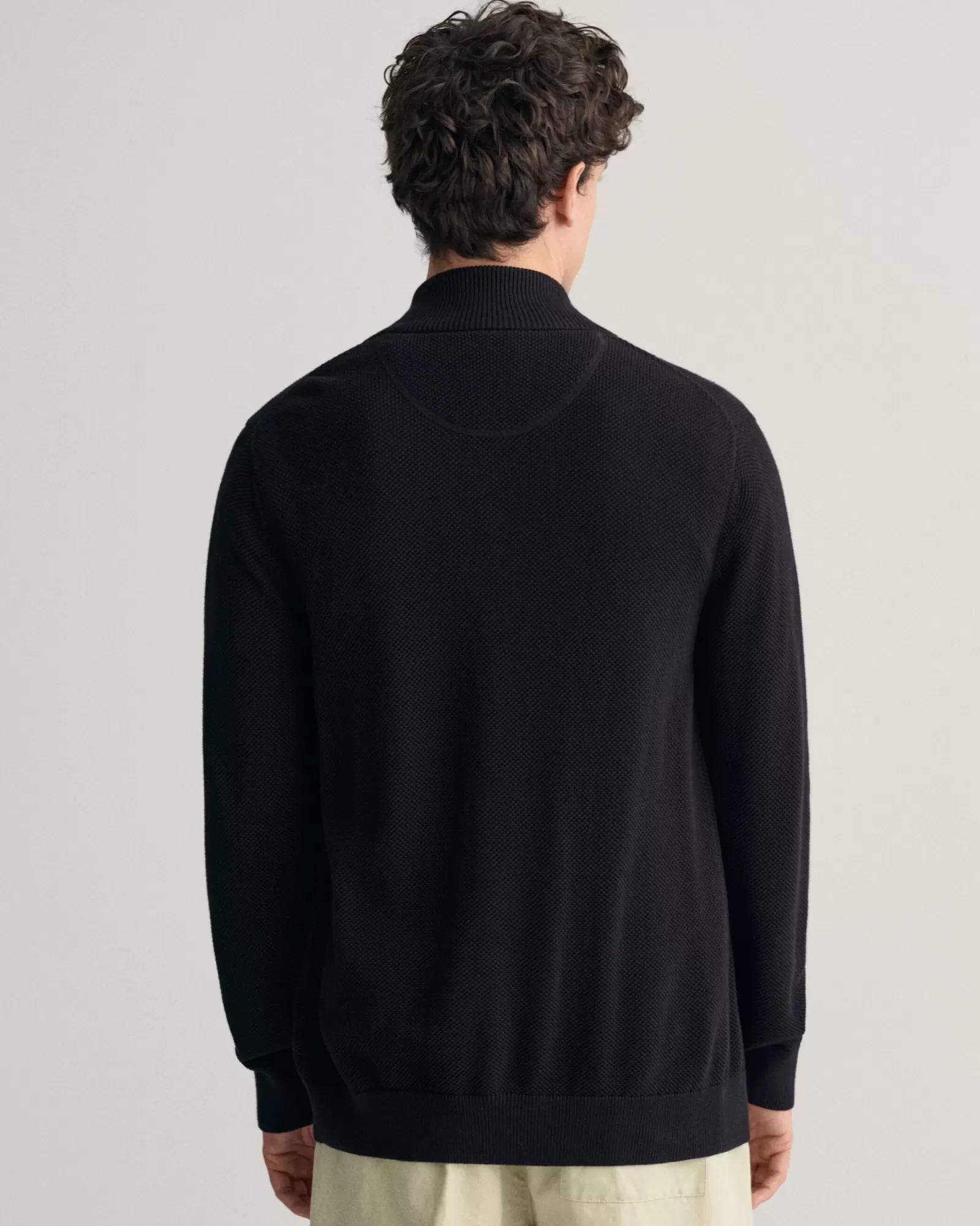 GANT Cotton Piqué Zip Cardigan | Stickat