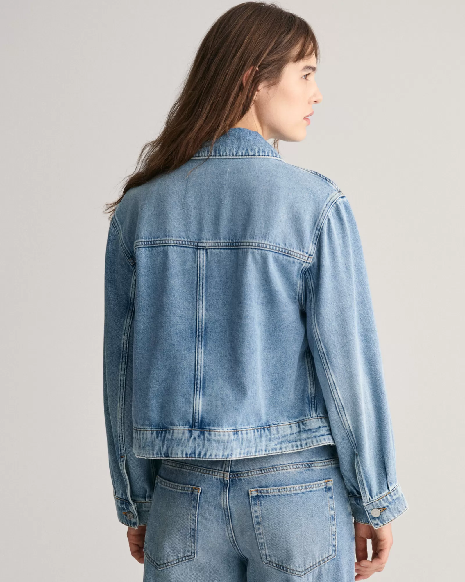 GANT Cropped Denim Jacket | Kappor & Jackor