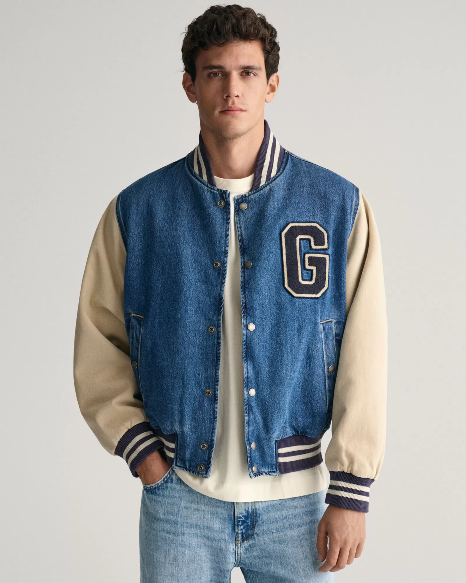 GANT Denim Varsity Jacket | Jackor & Rockar