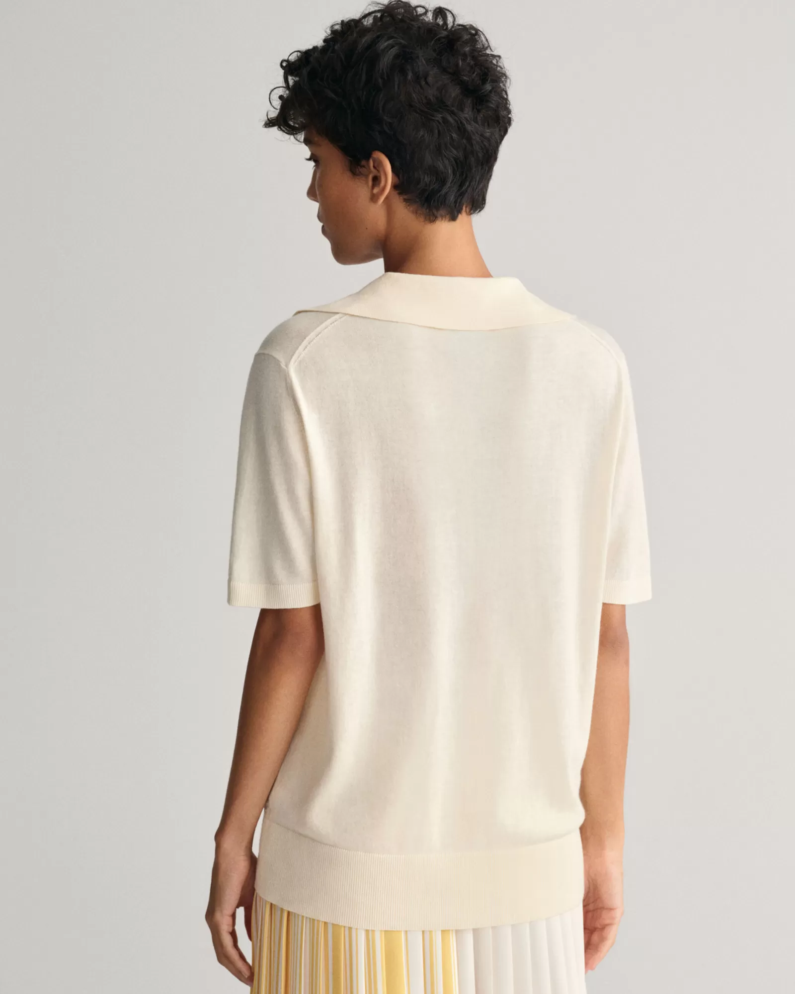 GANT Fine Knit Short Sleeve Rugger | Stickat