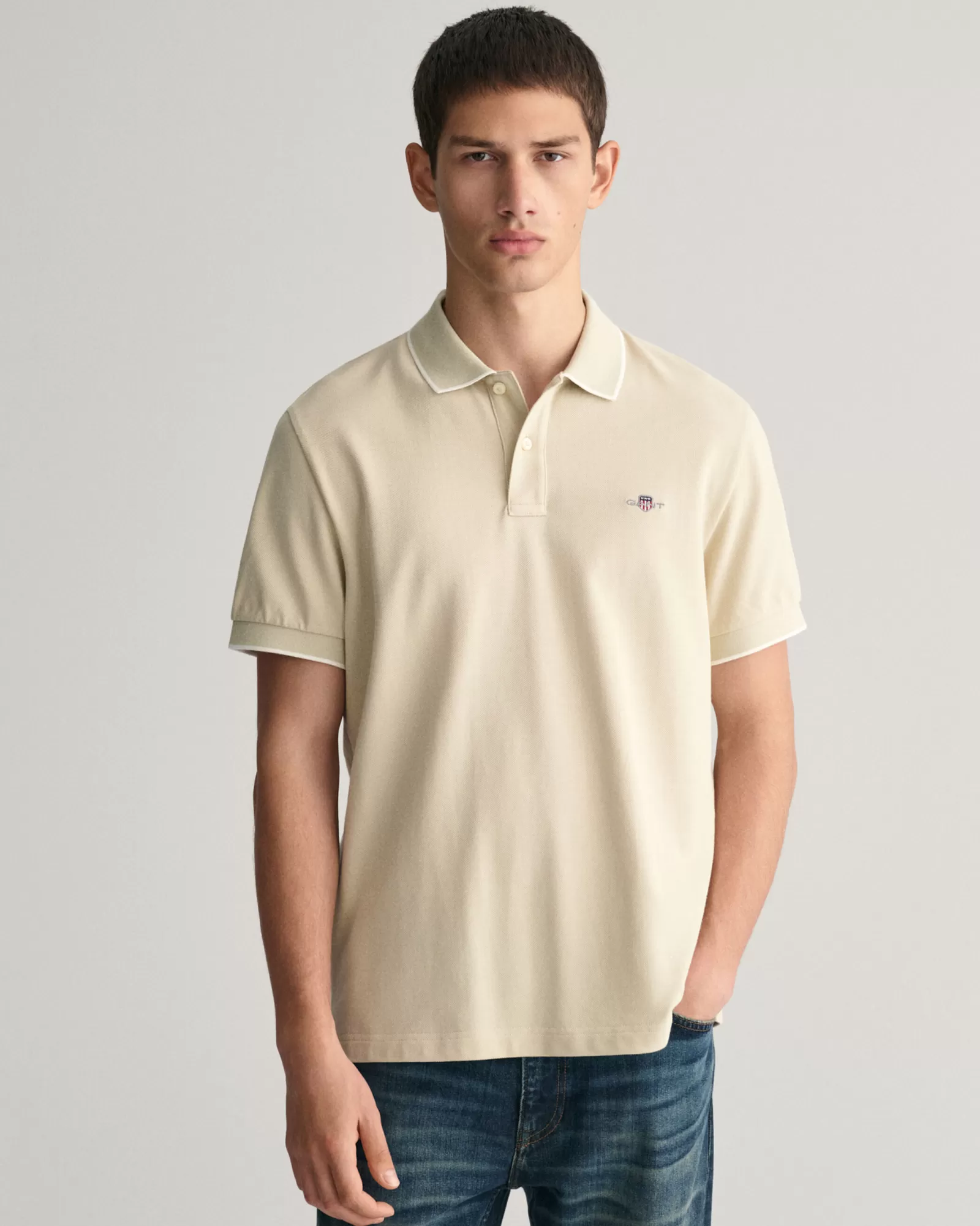 GANT Framed Tipped Piqué Polo Shirt | Pikéer