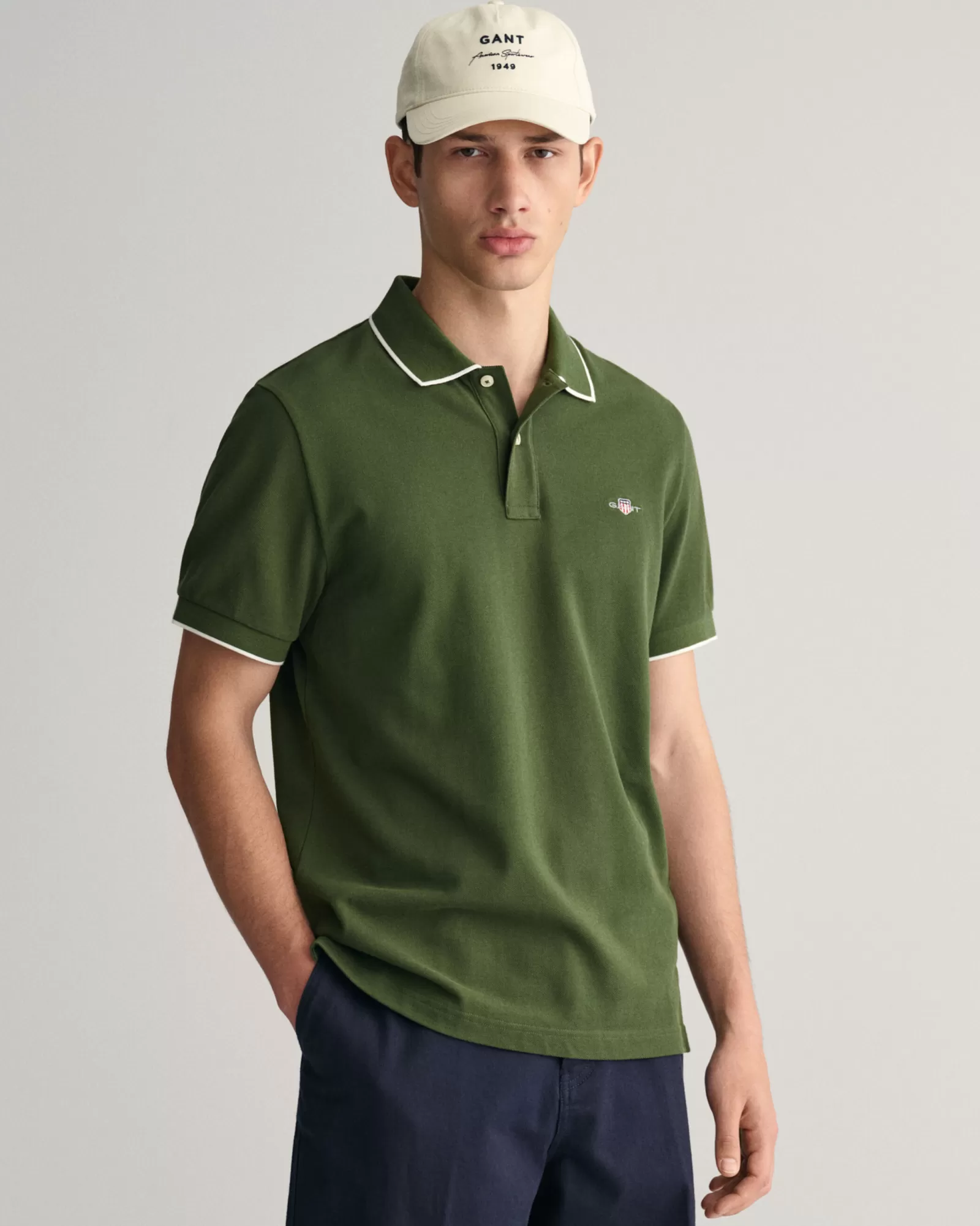 GANT Framed Tipped Piqué Polo Shirt | Pikéer