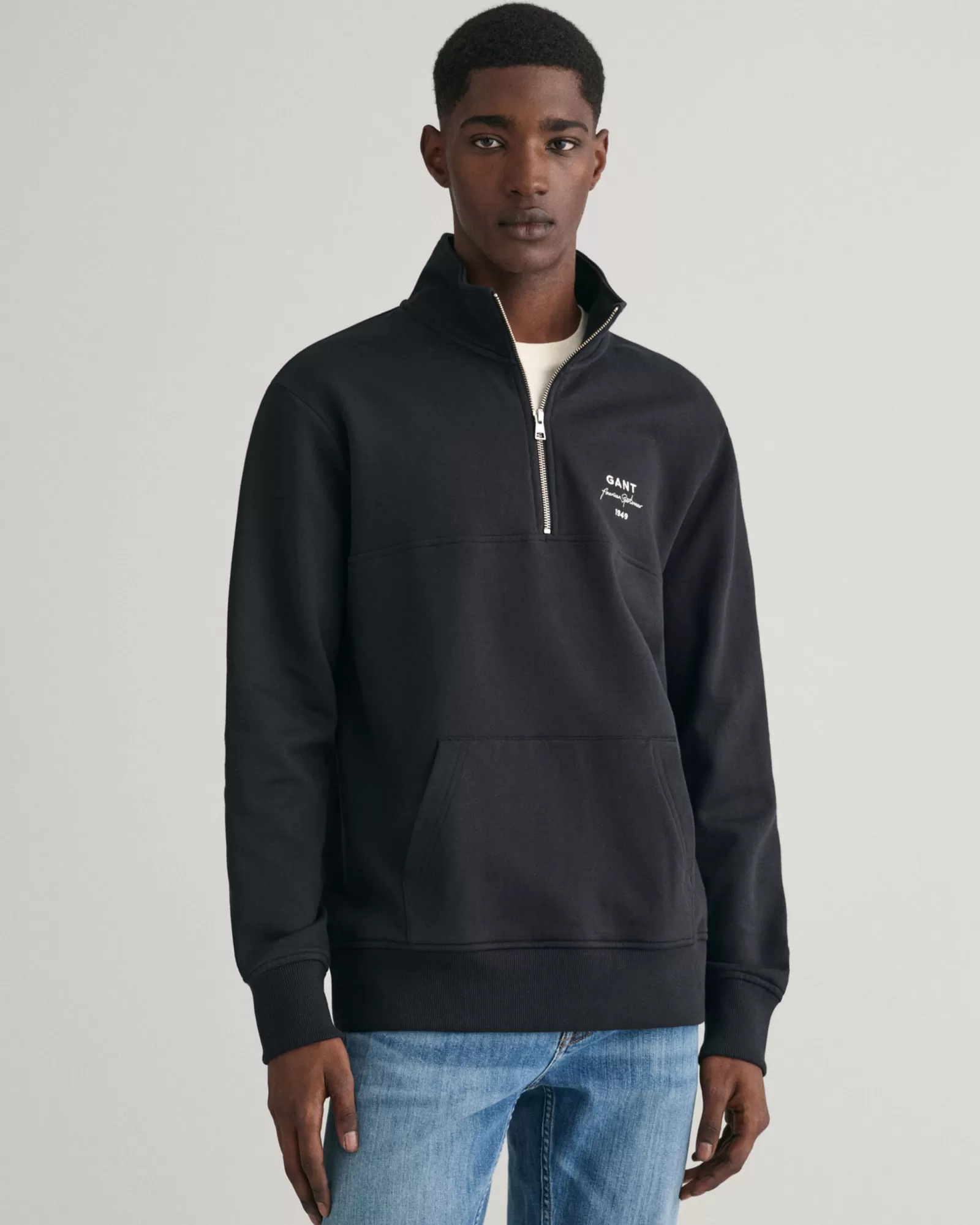 GANT Script Graphic Half-Zip Sweatshirt | Hoodies & Tröjor