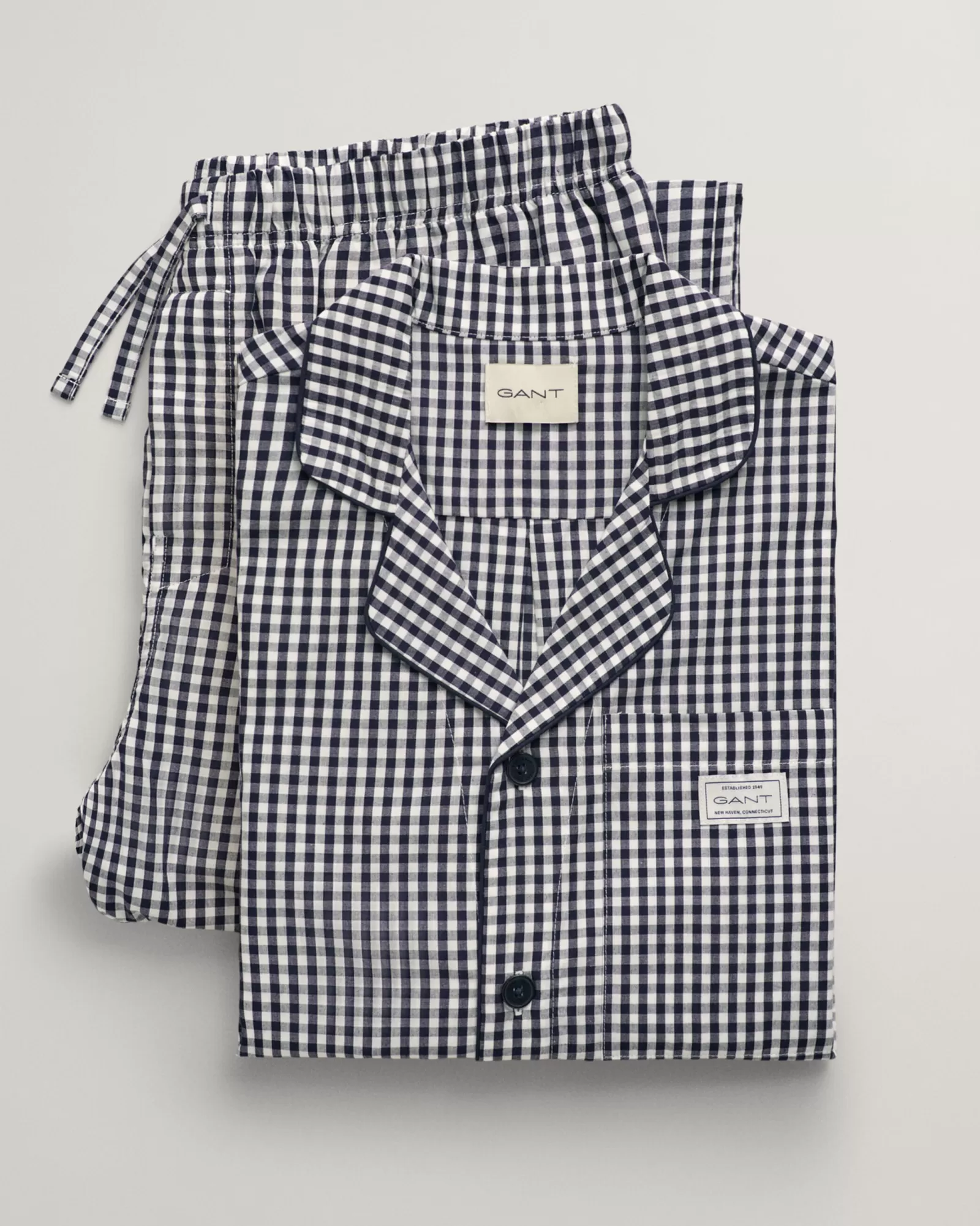 GANT Gingham Checked Pajama Set | Morgonrockar & Pyjamas