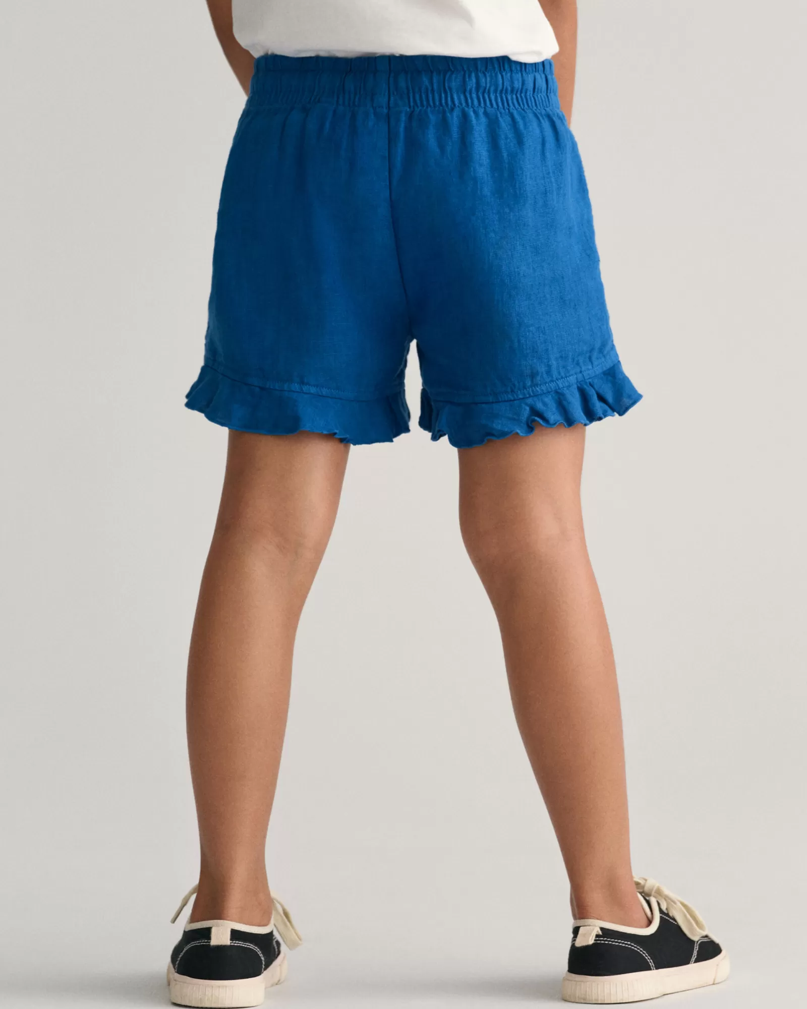 GANT Girls Frilly Linen Shorts | Barn Byxor