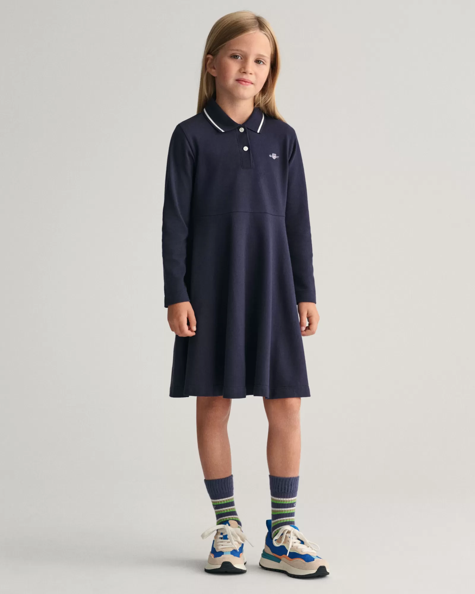 GANT Girls Piqué Spin Dress | Barn Klänningar & Kjolar