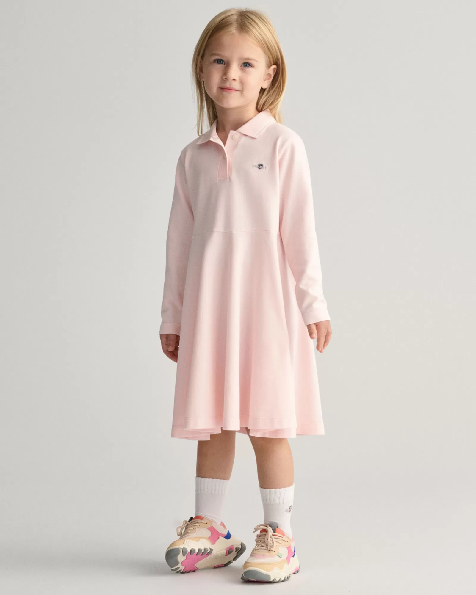 GANT Girls Piqué Spin Dress | Barn Klänningar & Kjolar