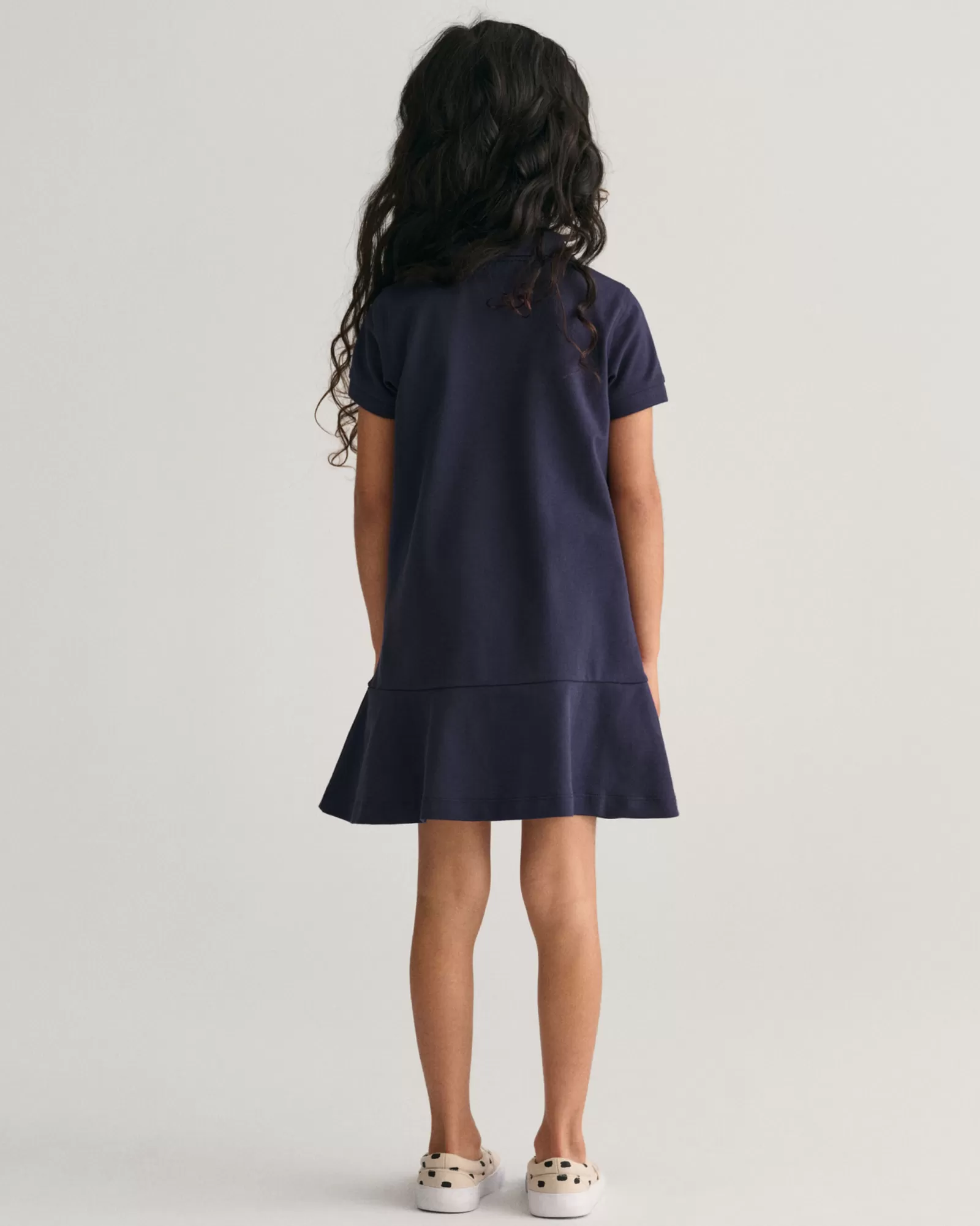 GANT Girls Short Sleeve Piqué Flounce Dress | Barn Klänningar & Kjolar