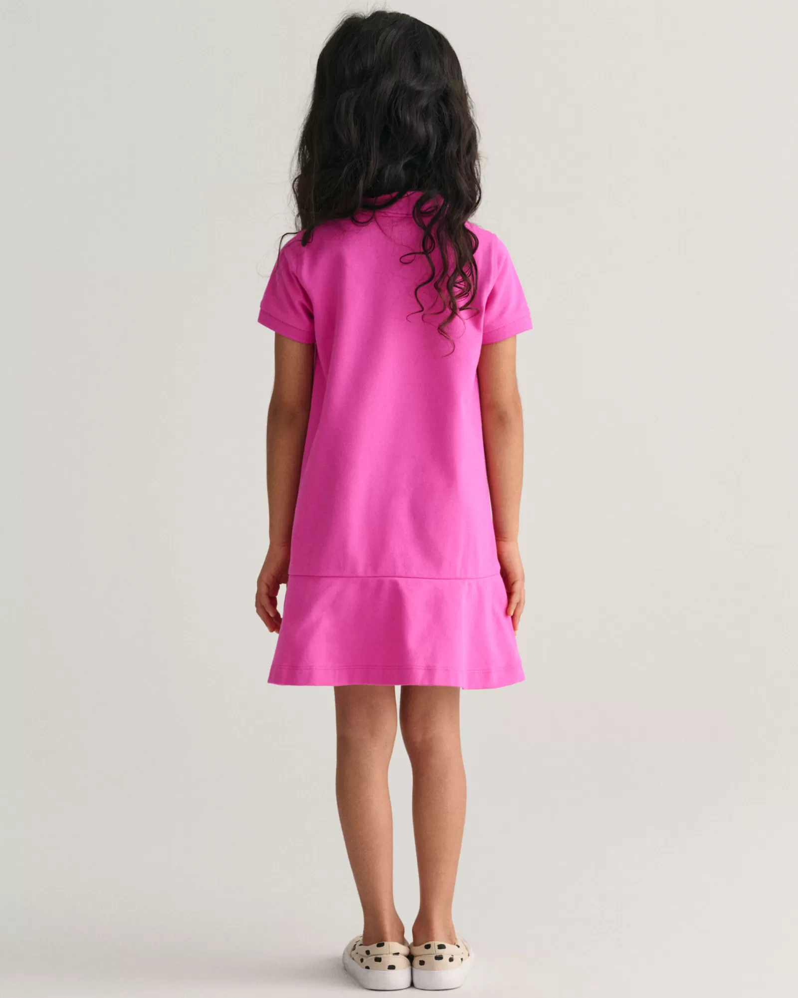 GANT Girls Short Sleeve Piqué Flounce Dress | Barn Klänningar & Kjolar