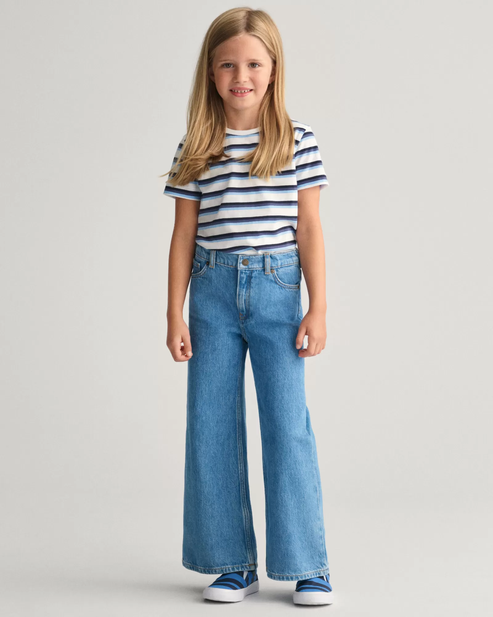 GANT Girls Wide Leg Jeans | Barn Byxor