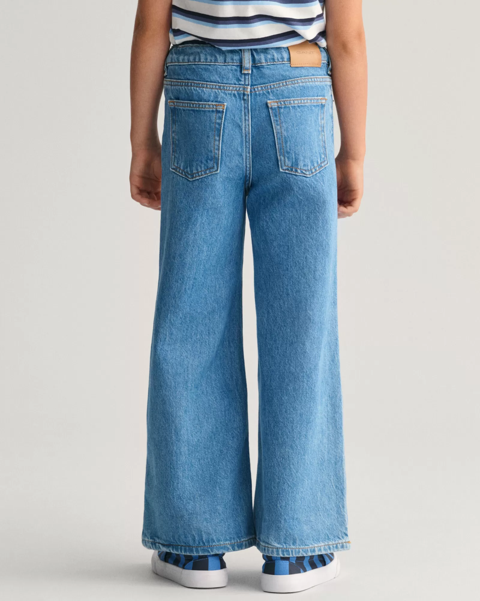 GANT Girls Wide Leg Jeans | Barn Byxor