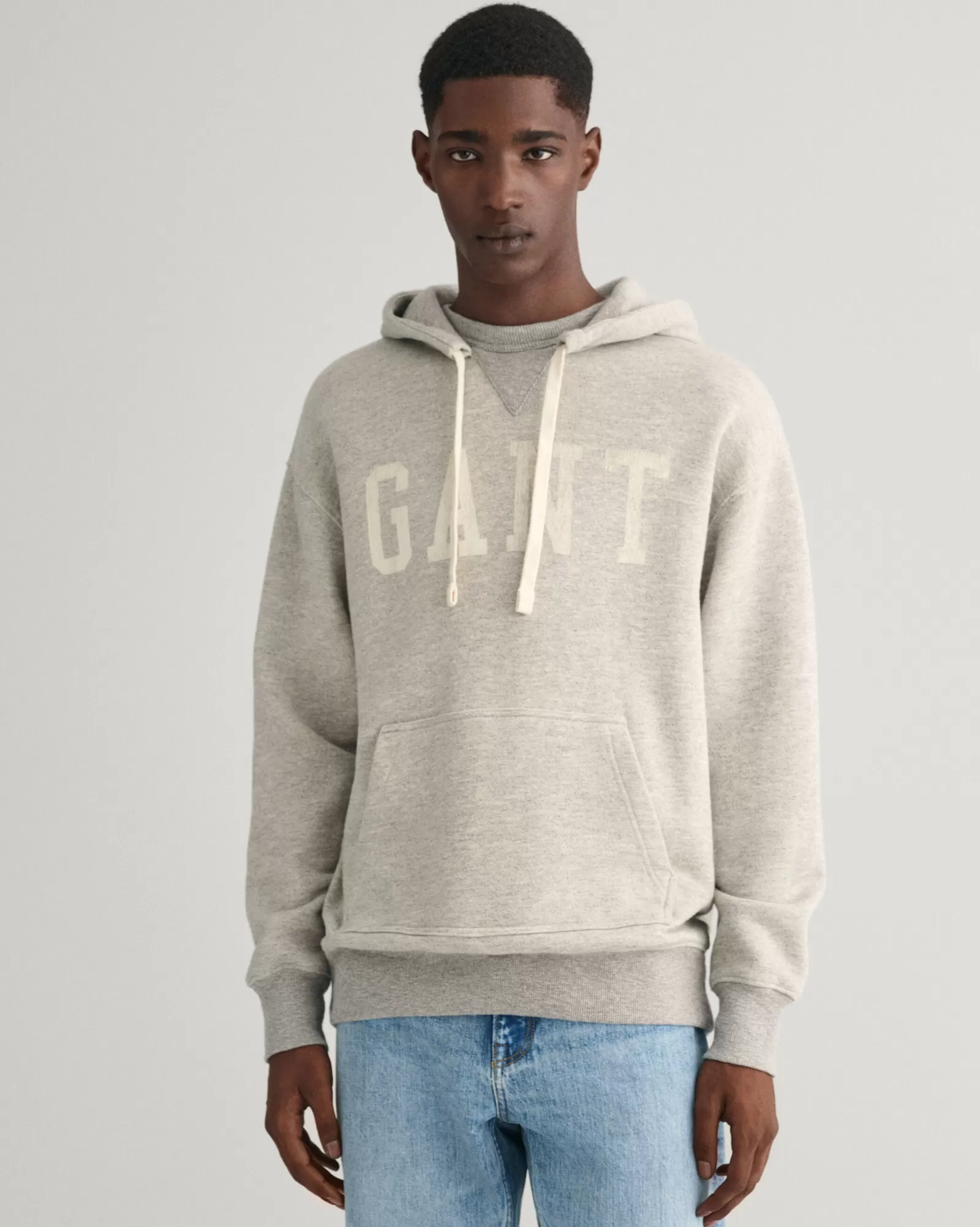 GANT Graphic Melange Hoodie | Hoodies & Tröjor