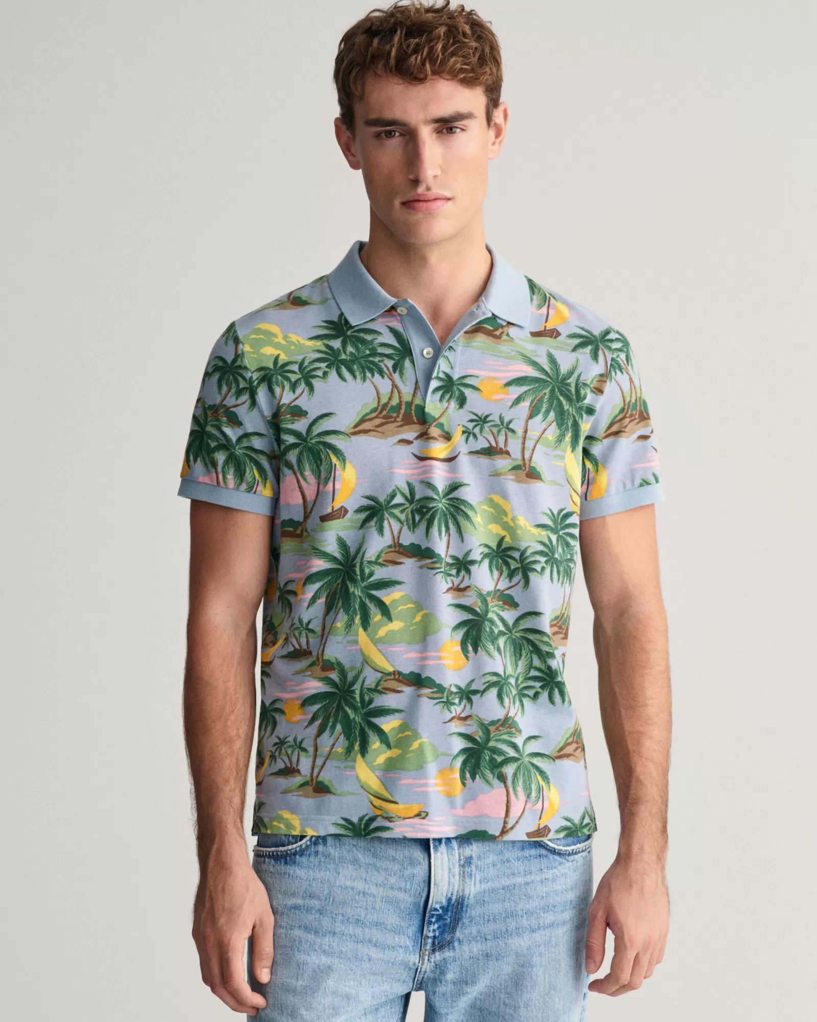 GANT Hawaiian Print Polo Shirt | Pikéer