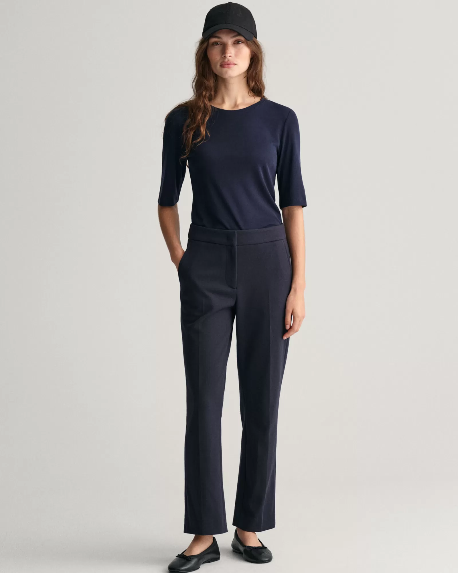 GANT Jersey Cigarette Pants | Byxor & Chinos